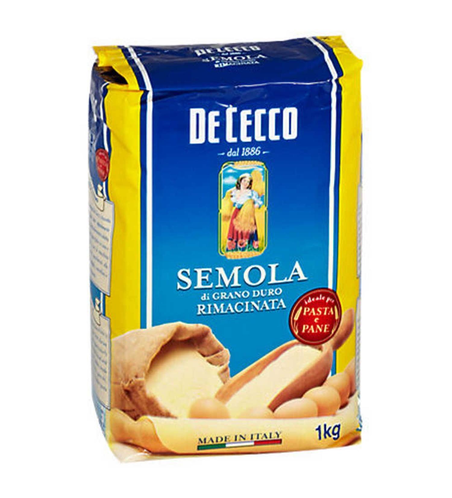 De Cecco De Cecco Rimacinata Durum Wheat Semolina 1 kg Lot
