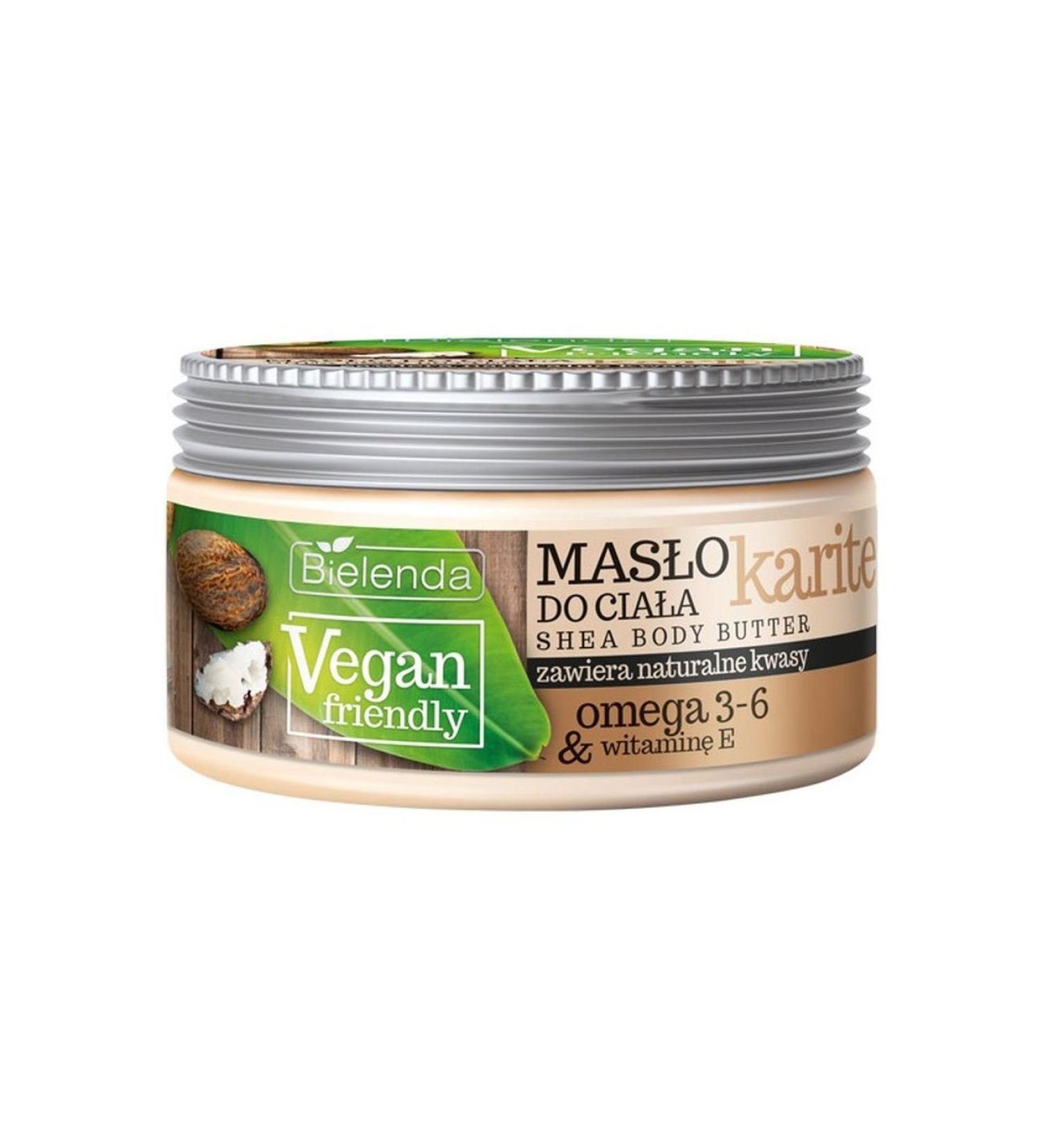 Bielenda VEGAN Friendly SHEA BUTTER nourishing body butter with Omega 3-6 250 ml
