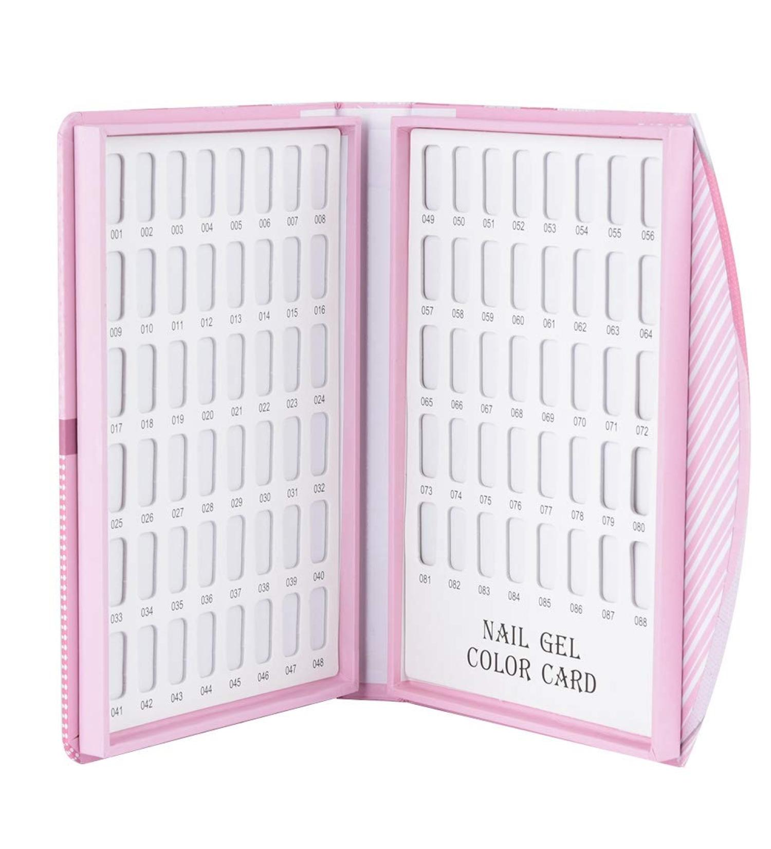 Nail Gel Polish Display Book Nail Polish Gel Color Display Card Acryl Gel Tips Manicure Salon Accessory(02) - Buy Online on GoSupps.com