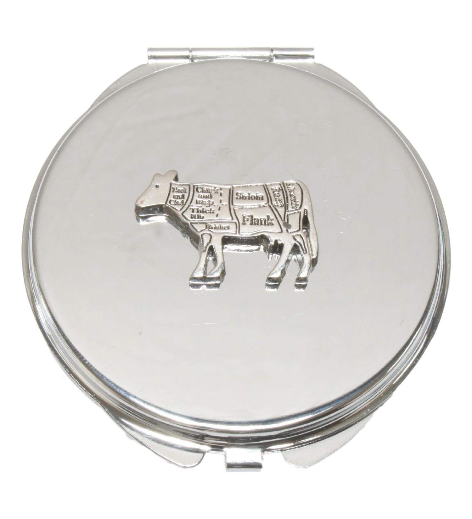 Butcher Cow Compact Mirror Handbag Gift With Free Engraving 48 - Buy Online on GoSupps.com