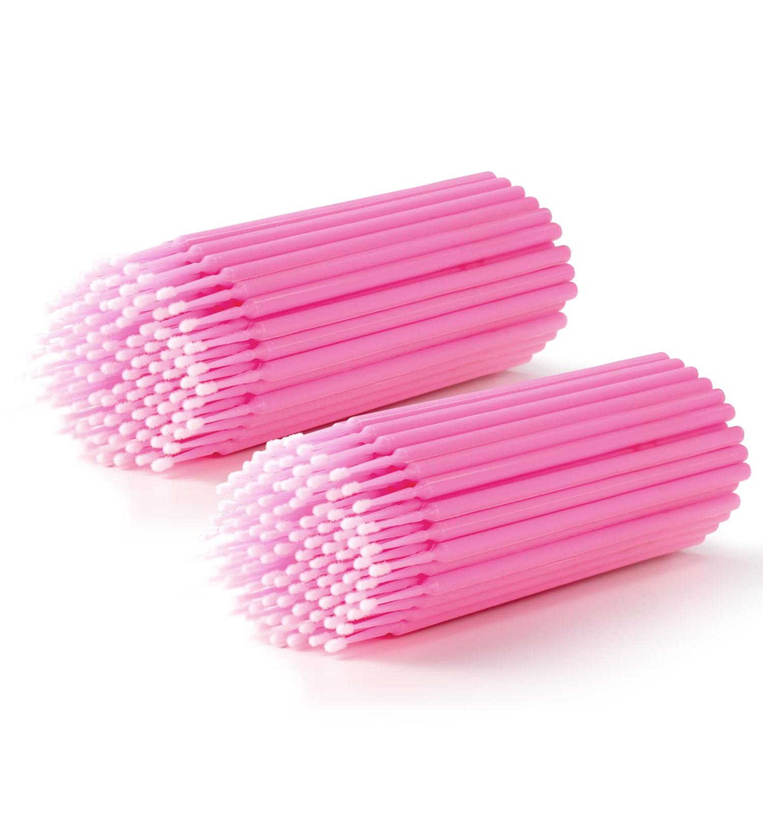 200Pcs Pink Micro Applicator Brushes for Makeup, Eyelash Extensions, Dental Care - Disposable & Anhua - Shop Now! - Buy Online on GoSupps.com