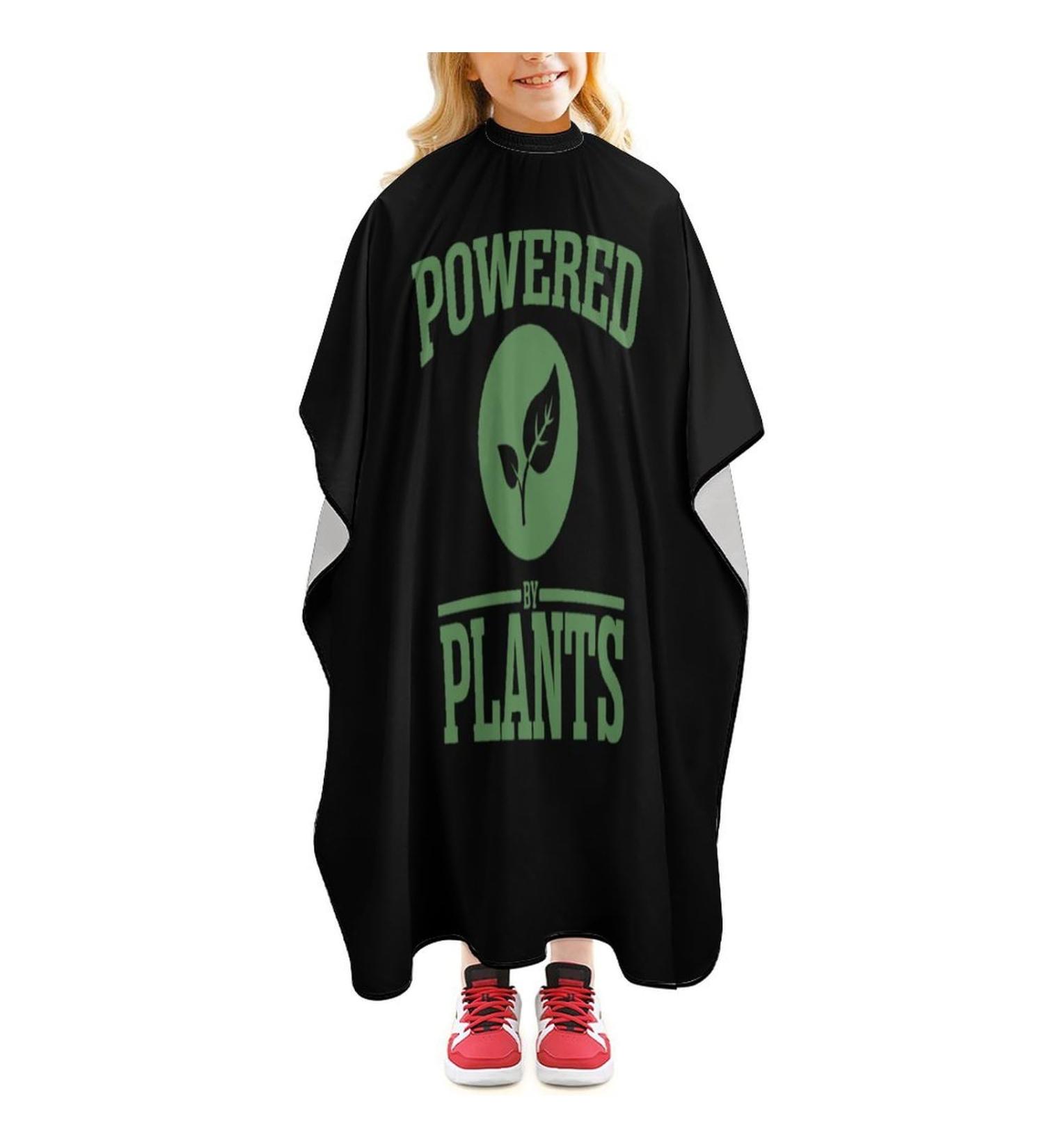 Powered by Plants Hair Cutting Cape - Professional Barber Apron for Boys & Girls | Eco-Friendly Haircut Essential - Buy Online on GoSupps.com