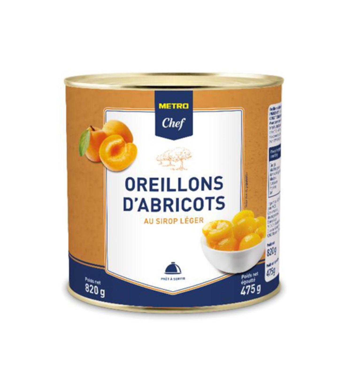 METRO Chef Apricot halves in light syrup box