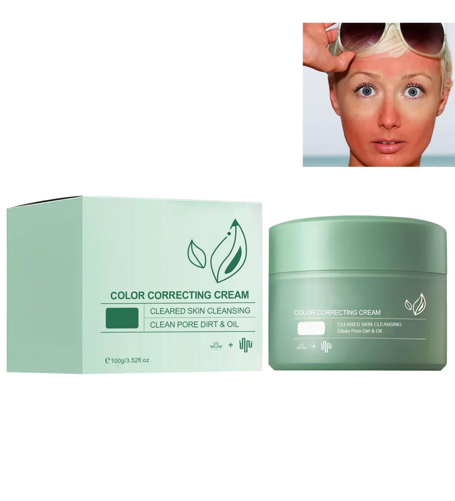 Color Correcting Treatment Cream Hydrating Color Correcting Cream Anti Redness Green Concealer Pigment Correcting Cream Face Color Correcting Treatment Cream Anti-Redness Face Cream Hydrating Cream - Buy Online on GoSupps.com
