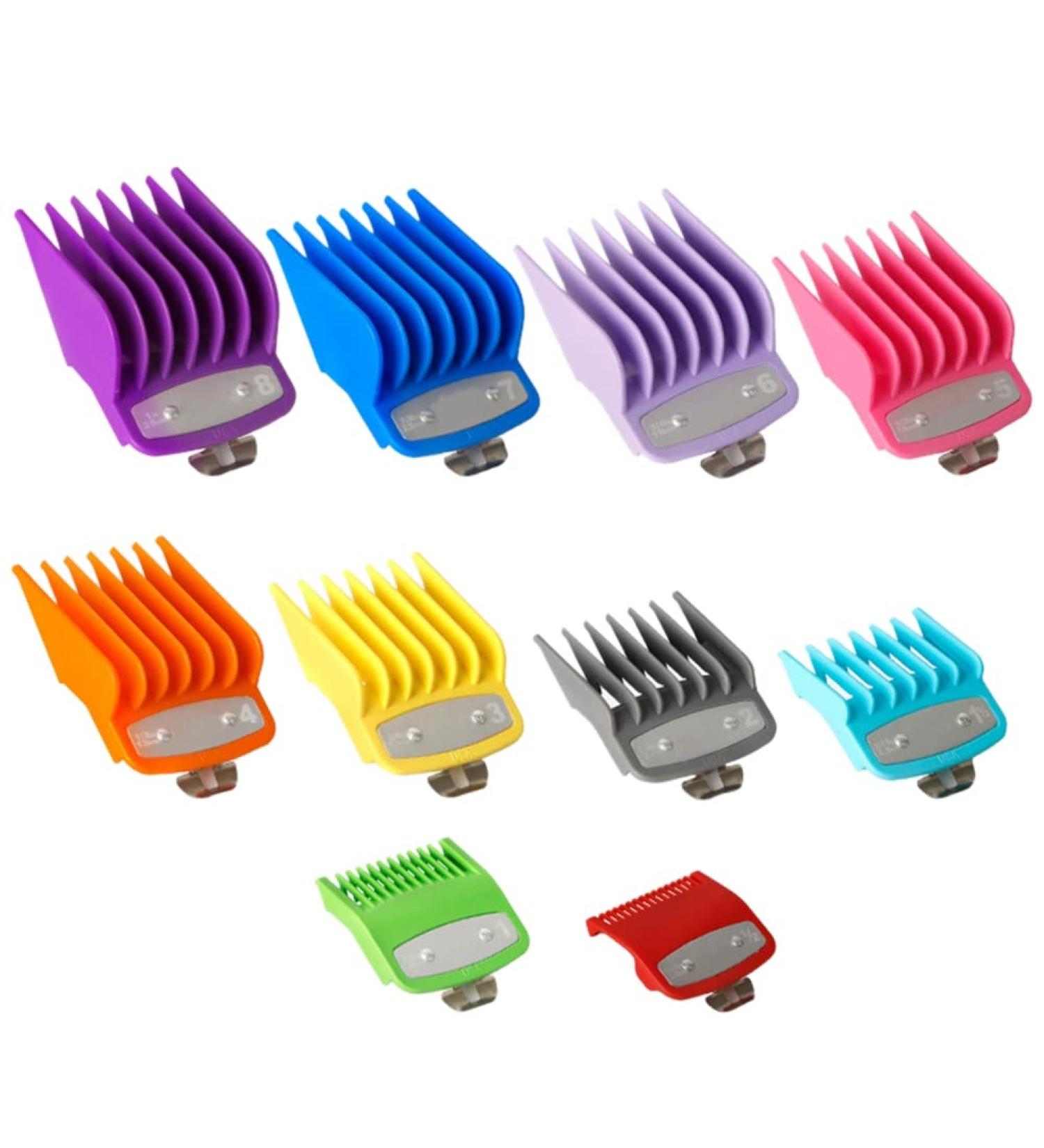 dinio 10PCS Clipper Guards for Colored Hair Clipper Cutting Guides with Metal Clip From 1/16 Inch to 1 Inch - Buy Online on GoSupps.com