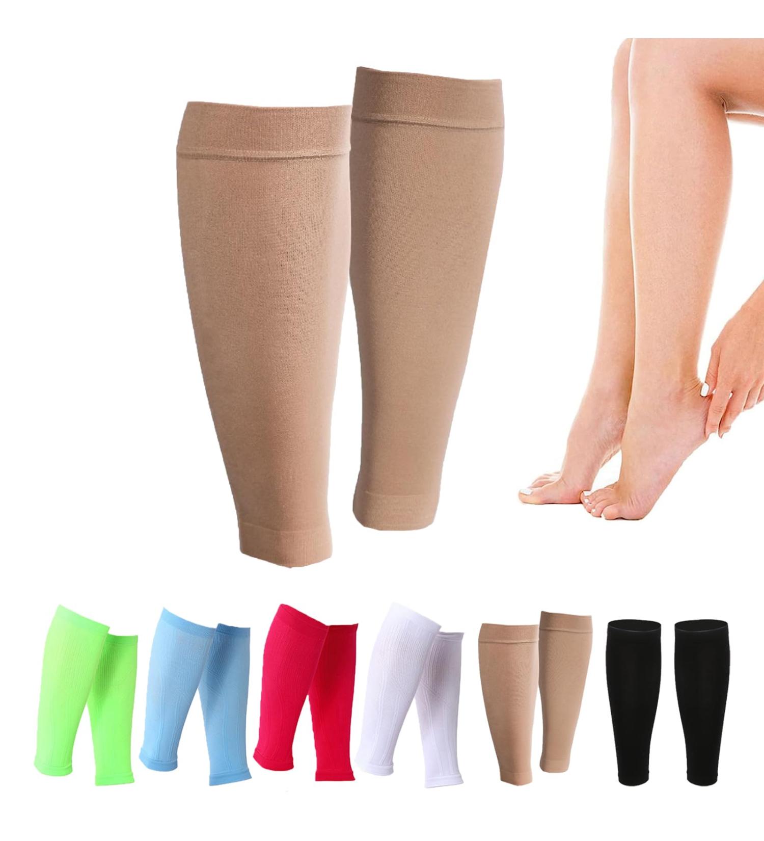 Premium Medical Grade Compression Stockings - Dinniwikl Royalaura 2023 | Calf Compression Sleeves (L Khaki) - International Shipping Available - Buy Online on GoSupps.com