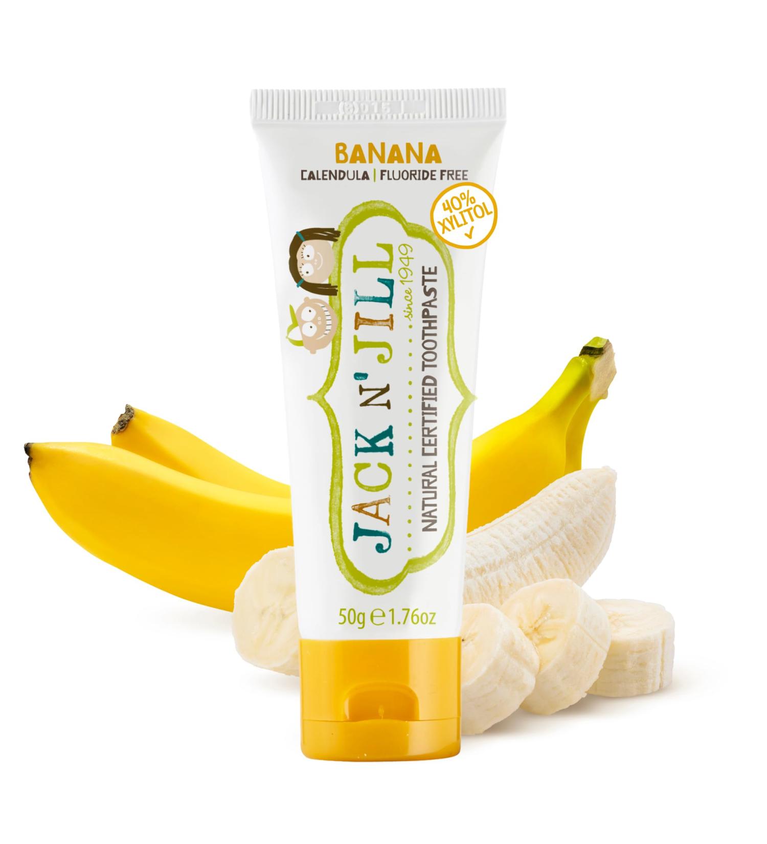 Jack N'Jill Natural Toothpaste for Kids Fluoride Free Toothpaste Helps Soothe Gums Toothpaste for Baby Toddler & 6 Months - Buy Online on GoSupps.com