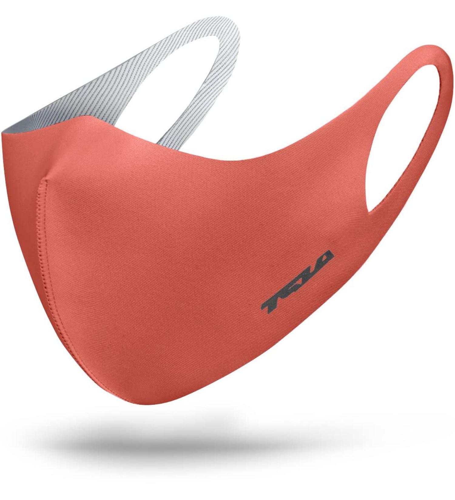 TSLA Copper Infused Face Mask for Men & Women - Washable Reusable Lightweight Breathable UPF 50+ Red - 1 Count - Buy Online on GoSupps.com