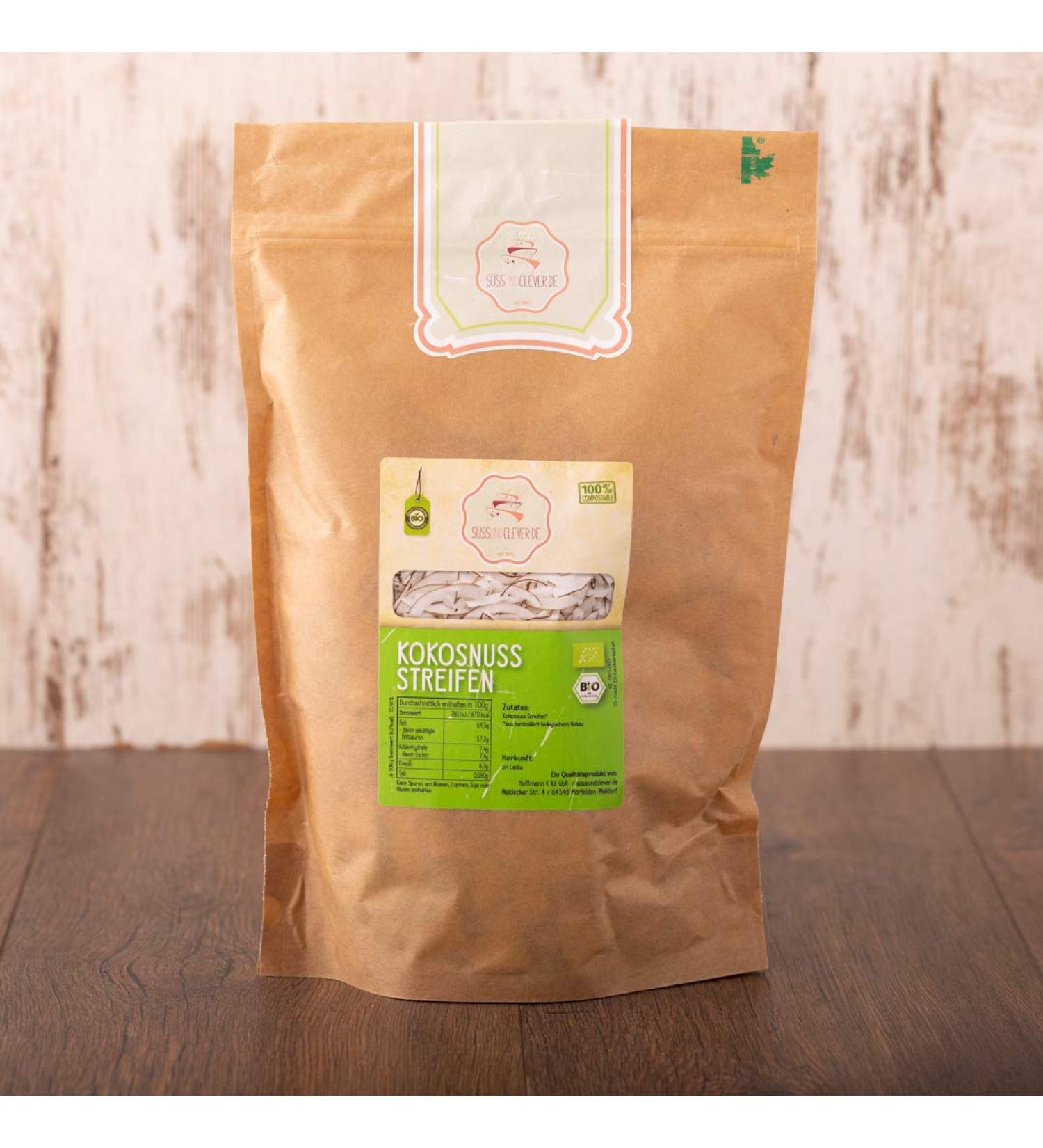 Buy Organic Coconut Strips 1kg | S ssundClever.de Premium Quality | Eco-Friendly Packaging & Plastic-Free - Buy Online on GoSupps.com
