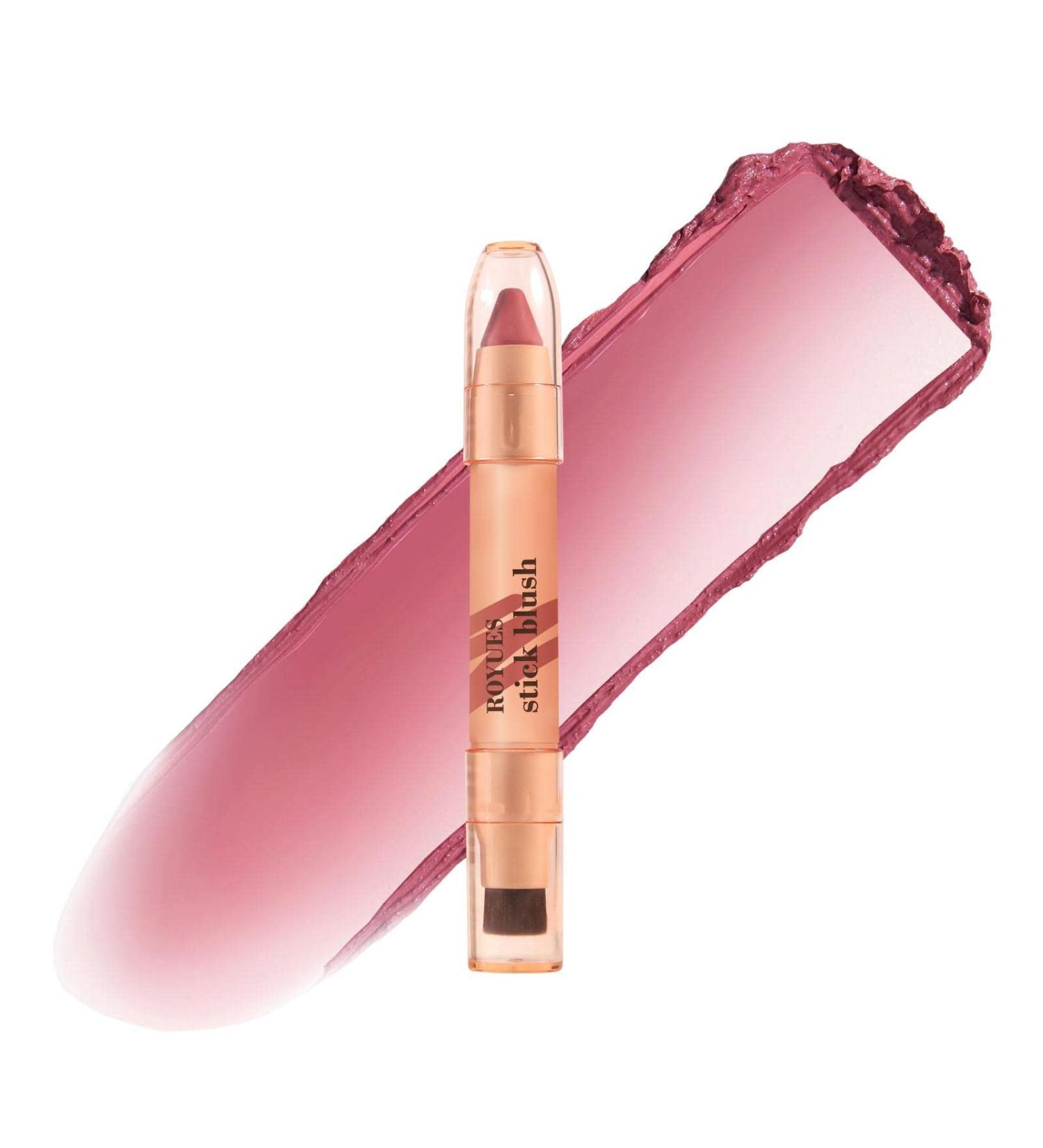 REMEK Blush Stick | 2 in Double Head Blush Stick with Brush | Light and Creamy Stick Blush for Cheeks and Lips Blush Stick Makeup for Most Shades 04# - Buy Online on GoSupps.com