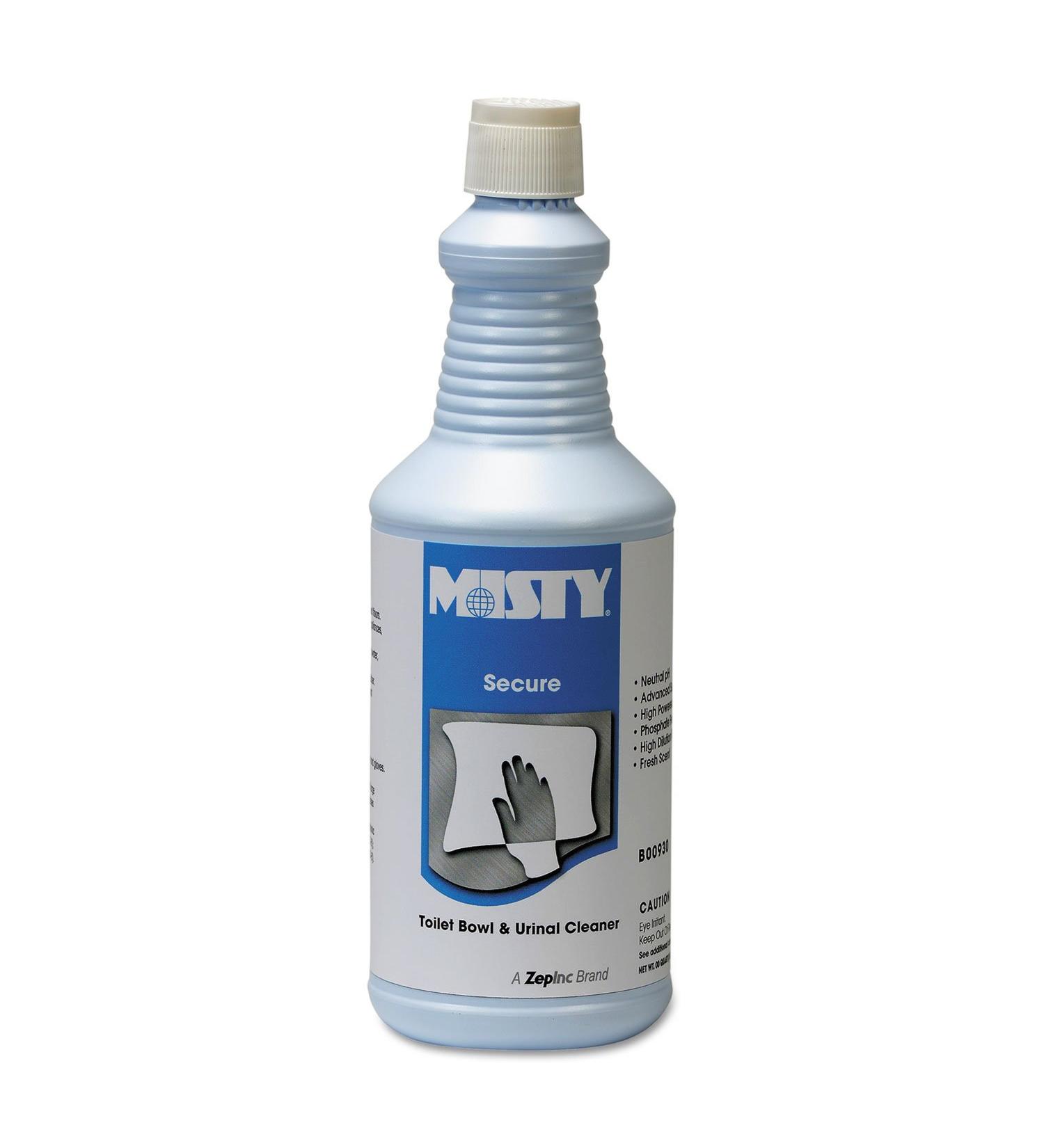 Secure Hydrochloric Acid Bowl Cleaner Mint Scent 32oz Bottle 12/Carton