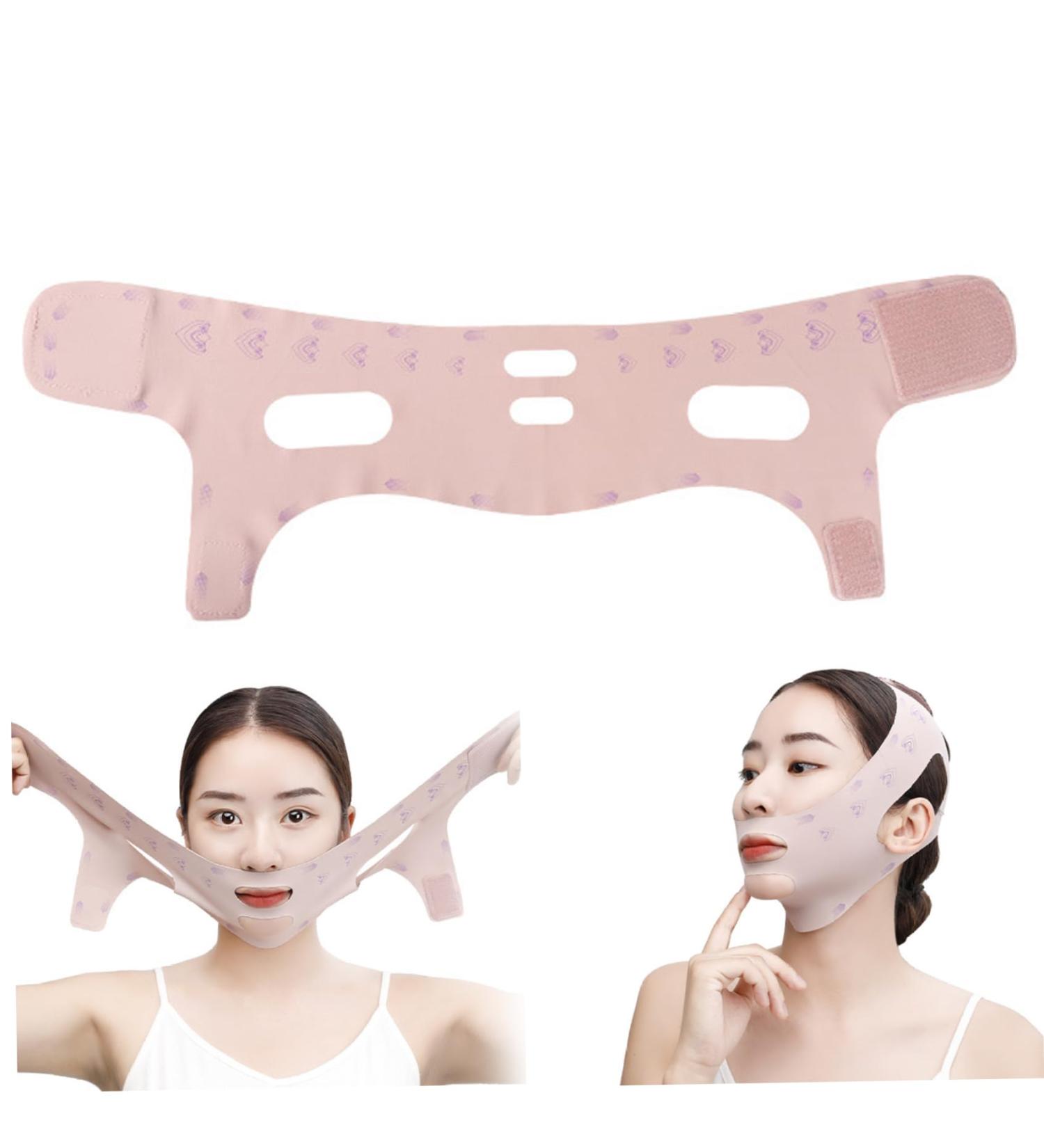 Double Chin Reducer V Line Lifting Mask High-Elastic Double Chin Strap Face Slimming Breathable Chin Strap Depuffing Reusable Face Sculpting Sleep Mask For Men Women Upgrade Style - Buy Online on GoSupps.com