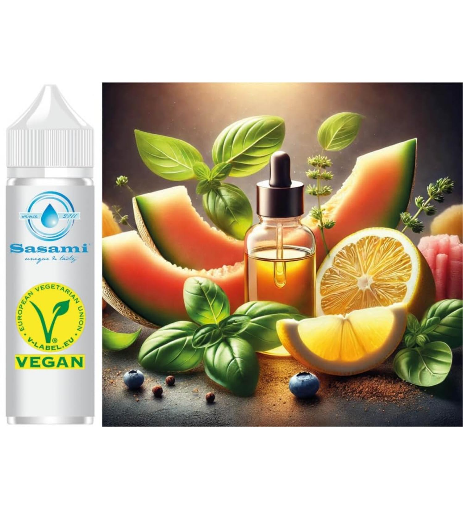 Citrus Dew - Melon Lemon and Basil Flavor Concentrate - Vegan - Sasami - 10 ml