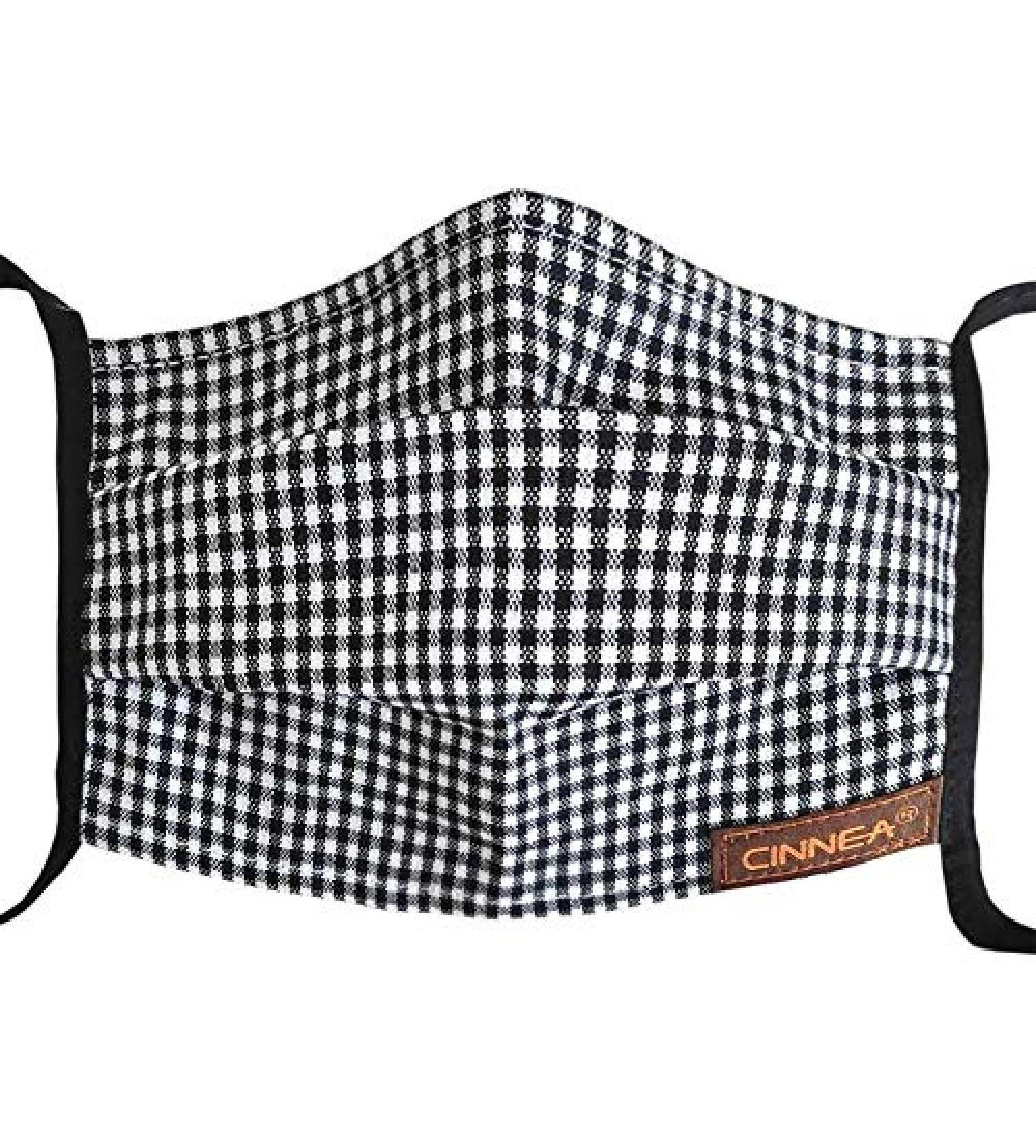 2 pcs Vichy-Karo Community Mask by CINNEA | Unisex Makeshift Face Mask - Shop Internationally - Buy Online on GoSupps.com