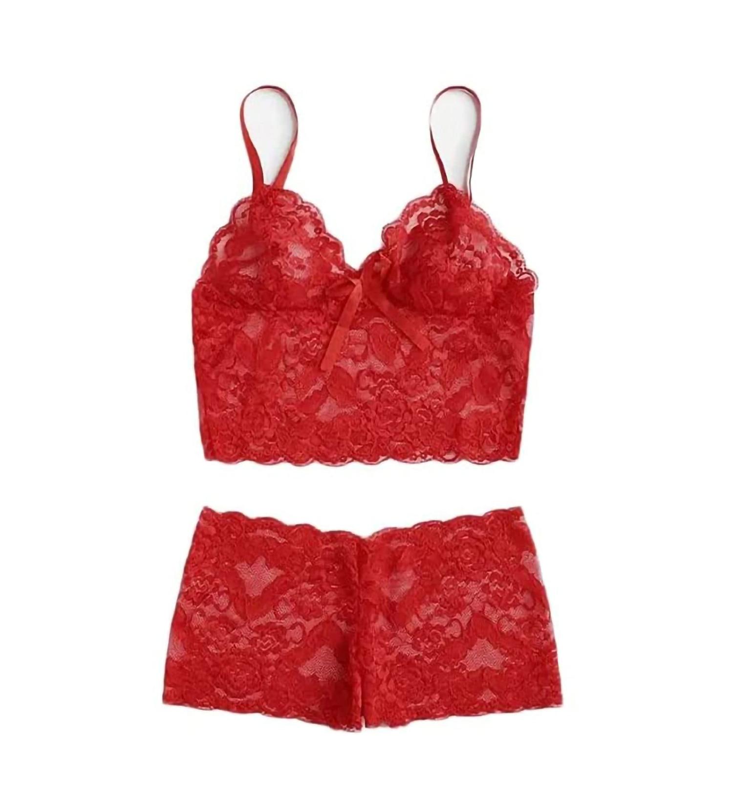 Sexy Lace Women's 2-Piece Lingerie Set - Red-02, 3X-Large - Buy Online on GoSupps.com