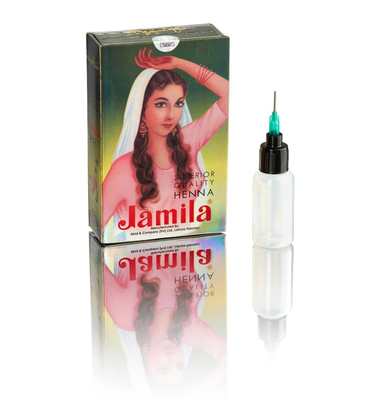 Jamila Henna + Applicator | Henna powder | Henna for the skin | Henna for the hair | - Buy Online on GoSupps.com