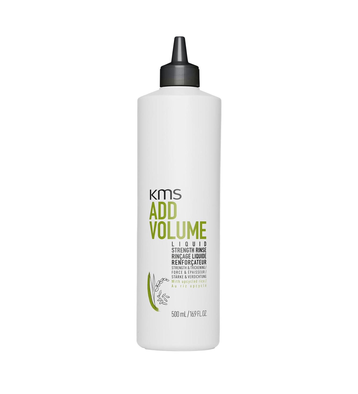  KMS KMS ADDVOLUME Firming Rinse-Off Liquid for fine to medium hair 20 times stronger more volume and strength vegan formula with upcycled rice silicone-free 500 ml - Buy Online on GoSupps.com