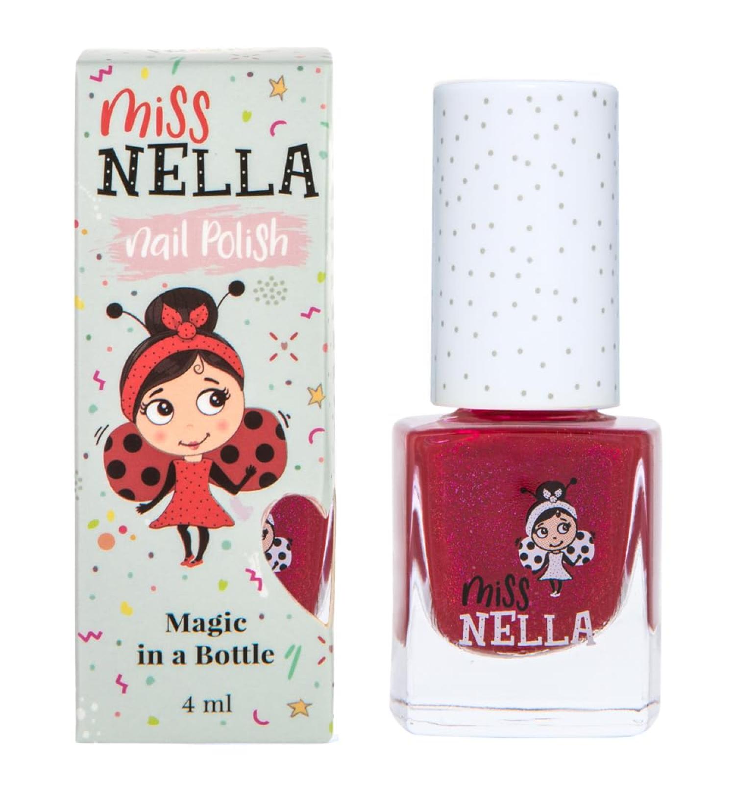 Miss Nella JAZZBERRY JAM Glitter Plum Nail Polish for Kids - Non-Toxic, Odour Free, Water Based Formula - Safe and Easy Peel Off for Children and Toddlers - Buy Online on GoSupps.com