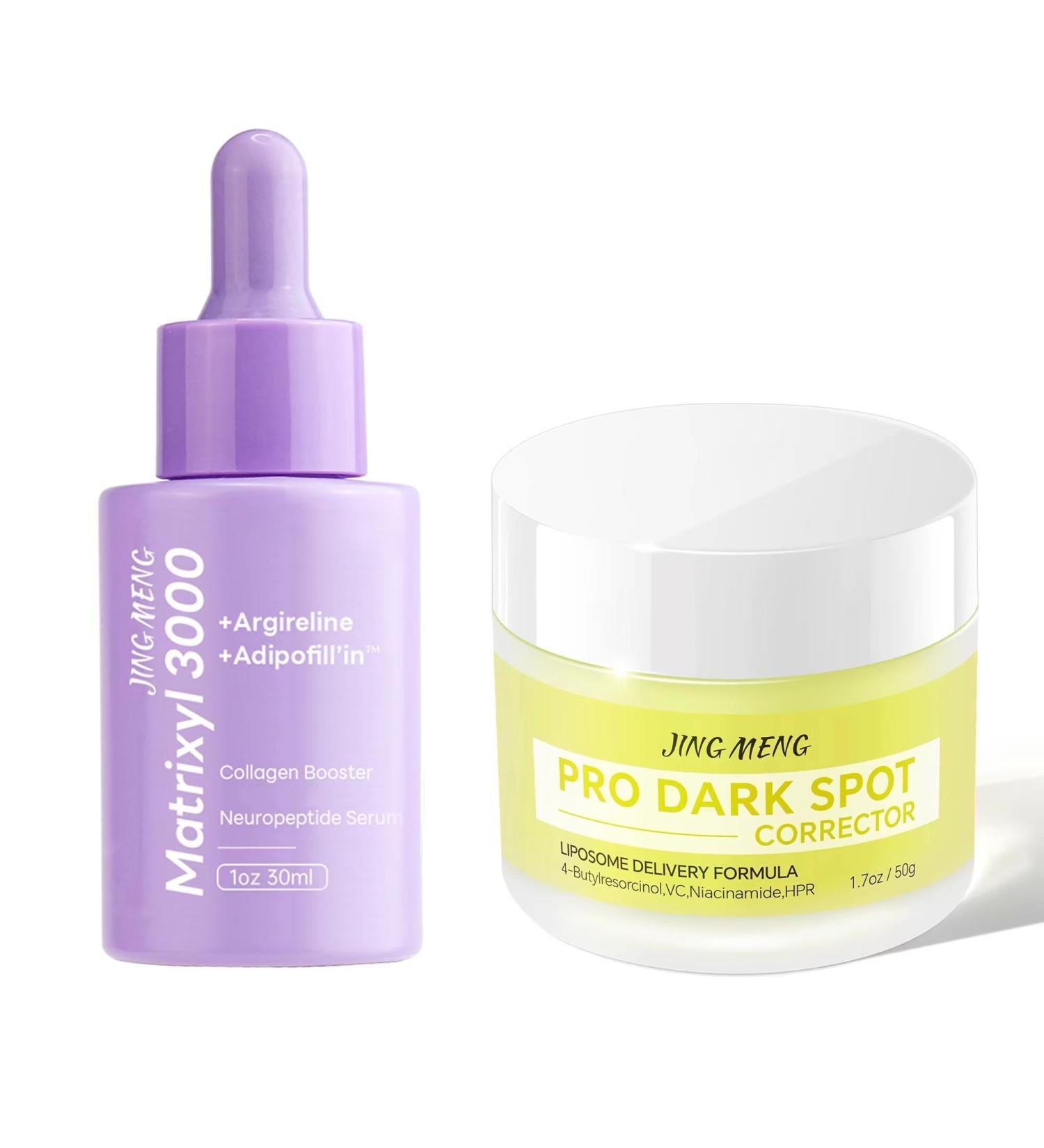 Optimized Meta Title: "Dark Spot Corrector & Matrixyl 3000 Serum - Collagen Booster & Niacinamide HPR for Plump Skin (YELLOW PURPLE - Buy Online on GoSupps.com