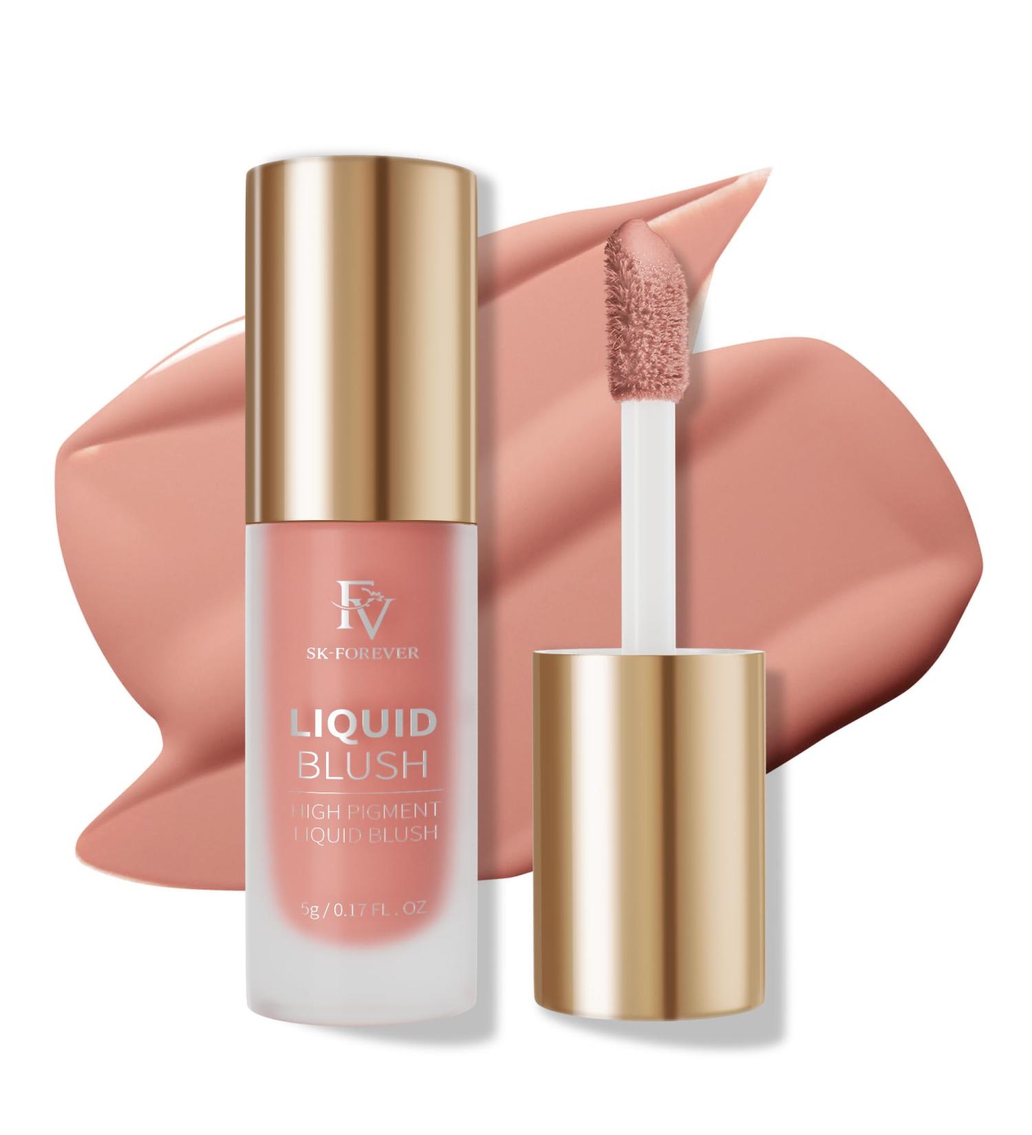 FV Liquid Blush High Pigmented Soft Cream Blush for Cheeks Long Lasting Blush Liquid with Dewy Finish Breathable & Lightweight Makeup Blush for Natural Look (Honey 5g) Honey 5 g (Pack of 1) - Buy Online on GoSupps.com
