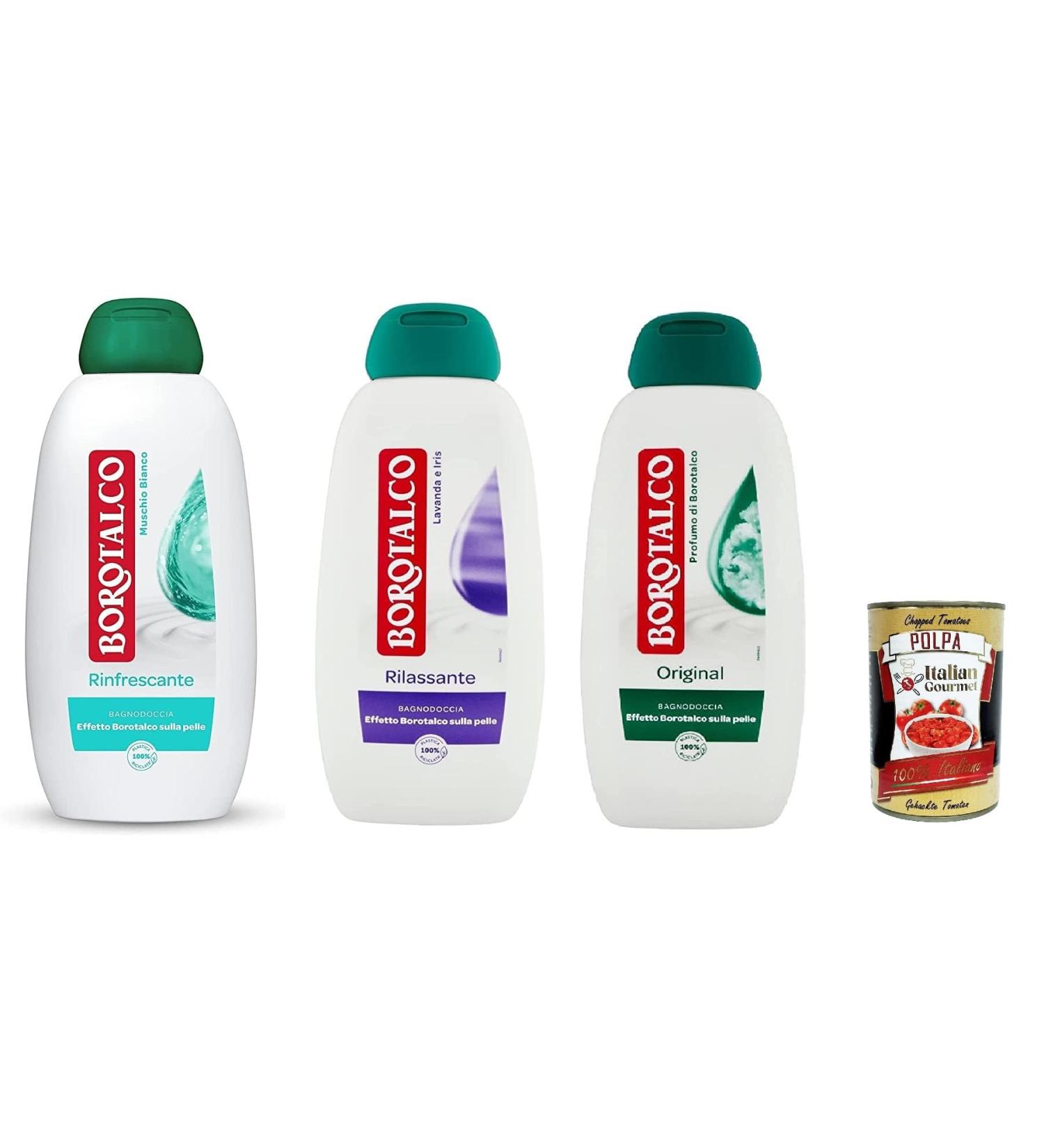 Borotalco Perfume van Borotalco Original Refreshing and Relaxing Body and Shower Gel 3 x 450 ml + Italiaanse Gourmet Pulp 400 g - Buy Online on GoSupps.com