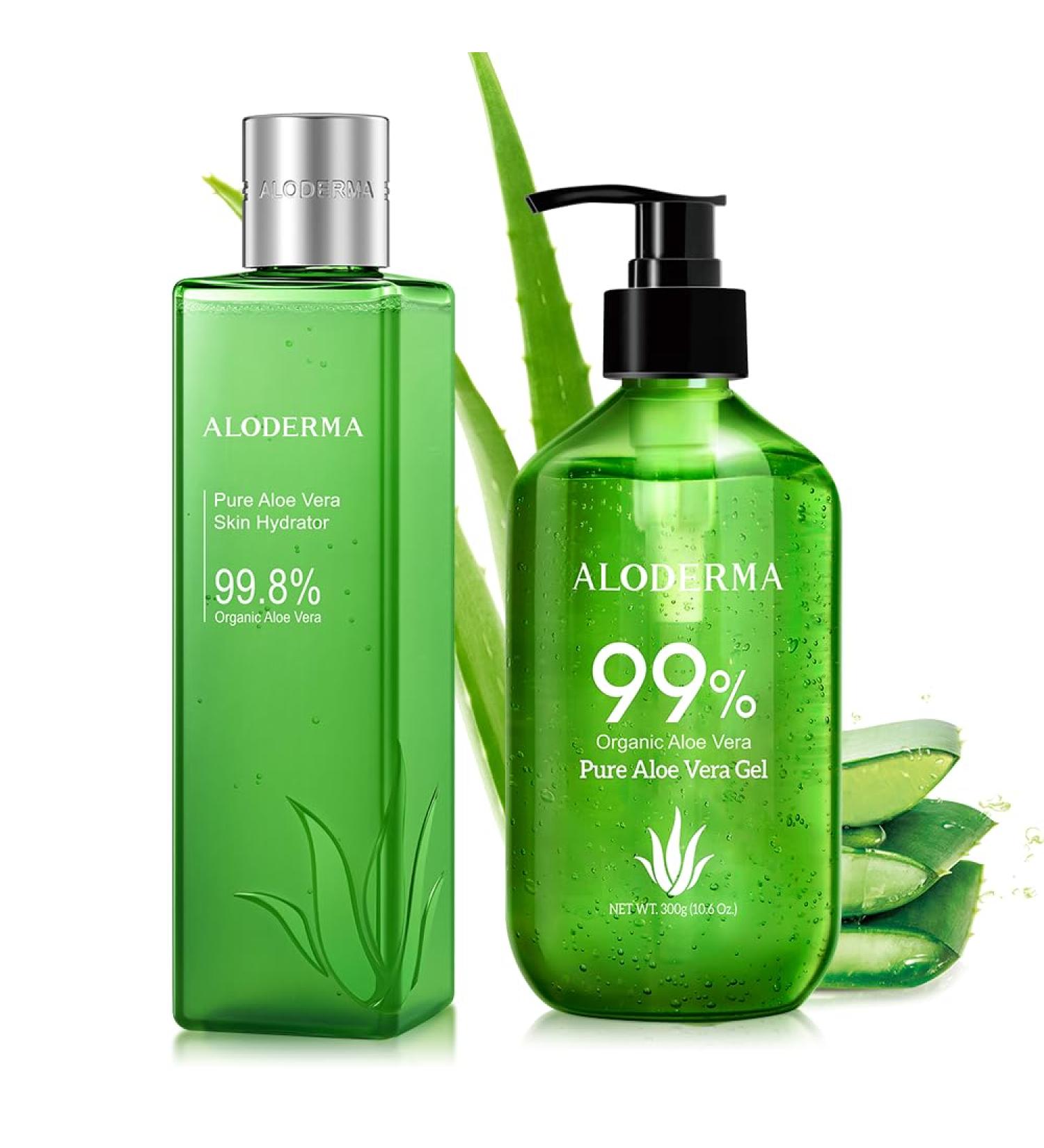 All Purpose Aloe Vera Gel Set - 2 Pieces - Skin Hydrator 300g Aloe Vera Gel - Buy Online on GoSupps.com