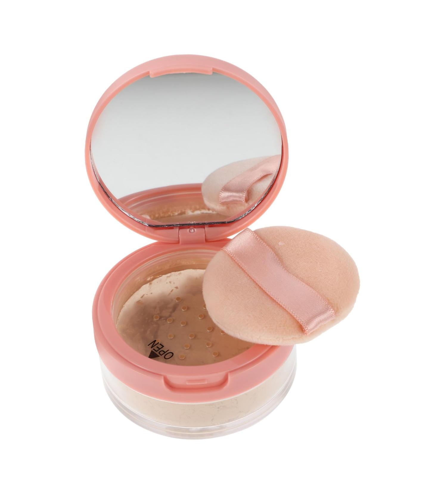 MUCKLILY Oil Control Loose Setting Powder With Puff Lightweight Breathable Sweatproof Even Skin Tone Long Lasting Makeup Fixation Compact Portable Suitable for Daily Use - Buy Online on GoSupps.com
