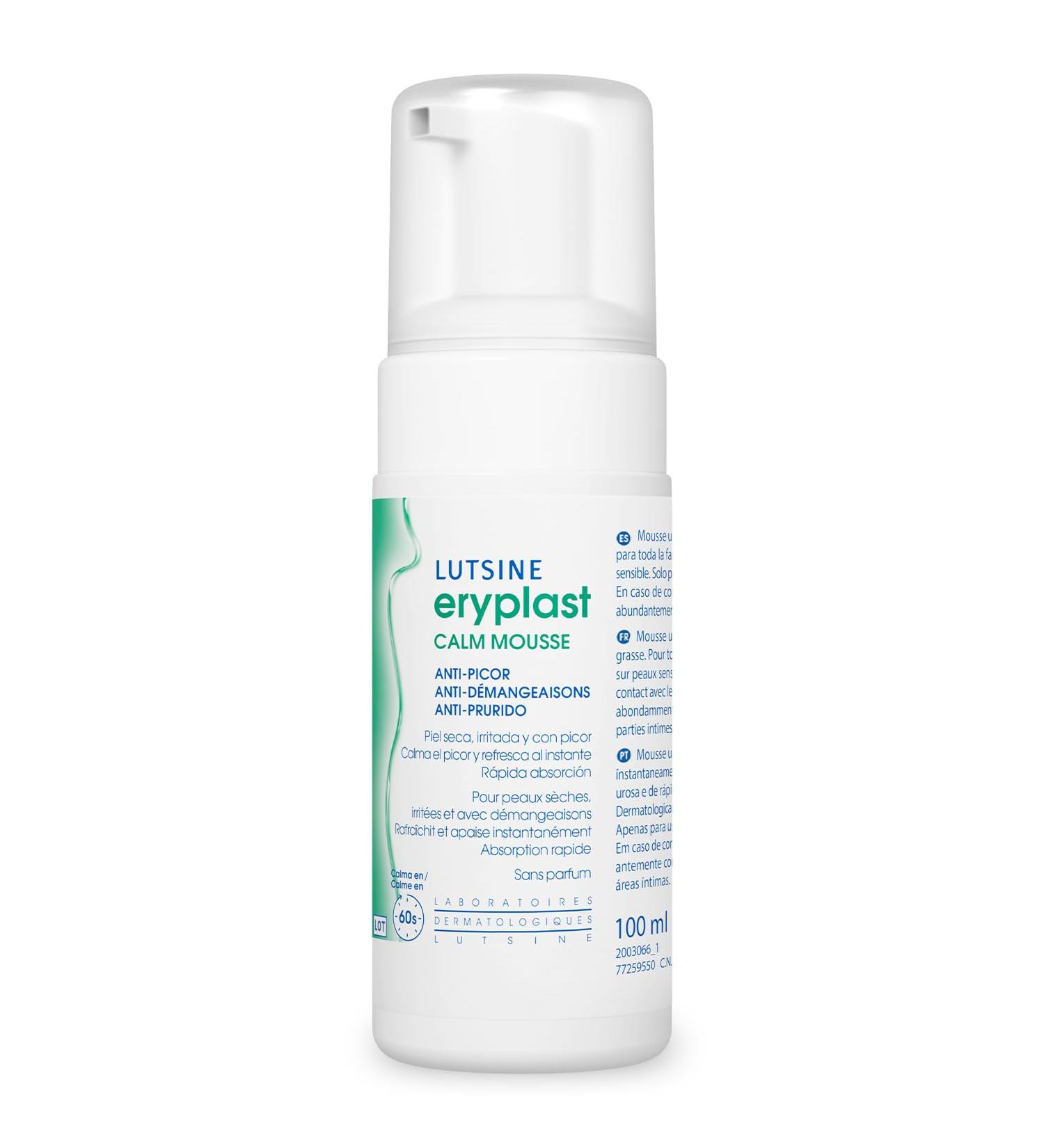 Eryplast CALM Mousse - Anti-Itch 100ml - Soothes and Relieves Sensitive Irritated and Itchy Skin in 60 Seconds - Refreshing Effect - Buy Online on GoSupps.com