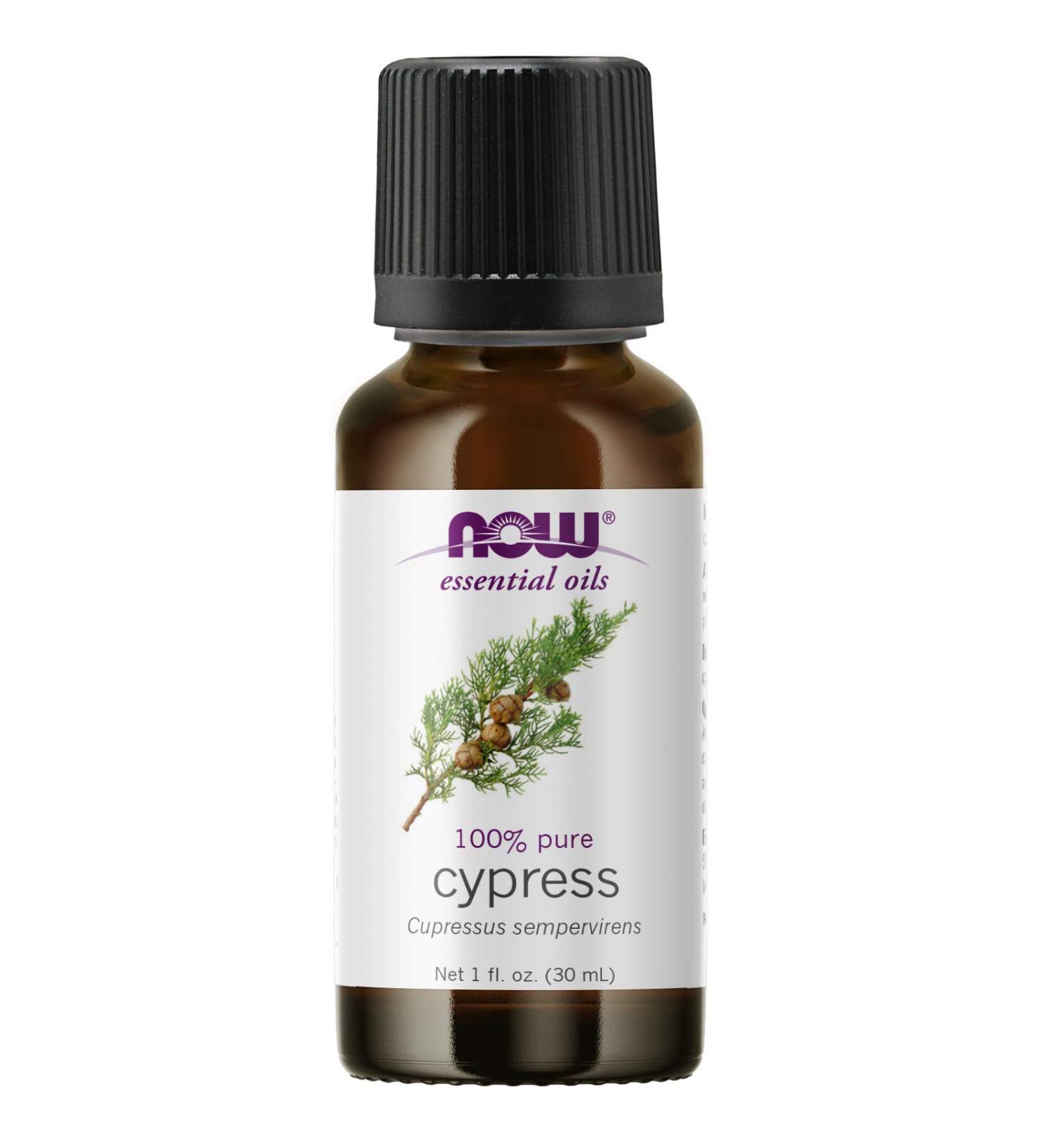 Now Foods Essential Oils Cypress 1 fl oz - Pure Natural Aromatherapy - Buy Online on GoSupps.com