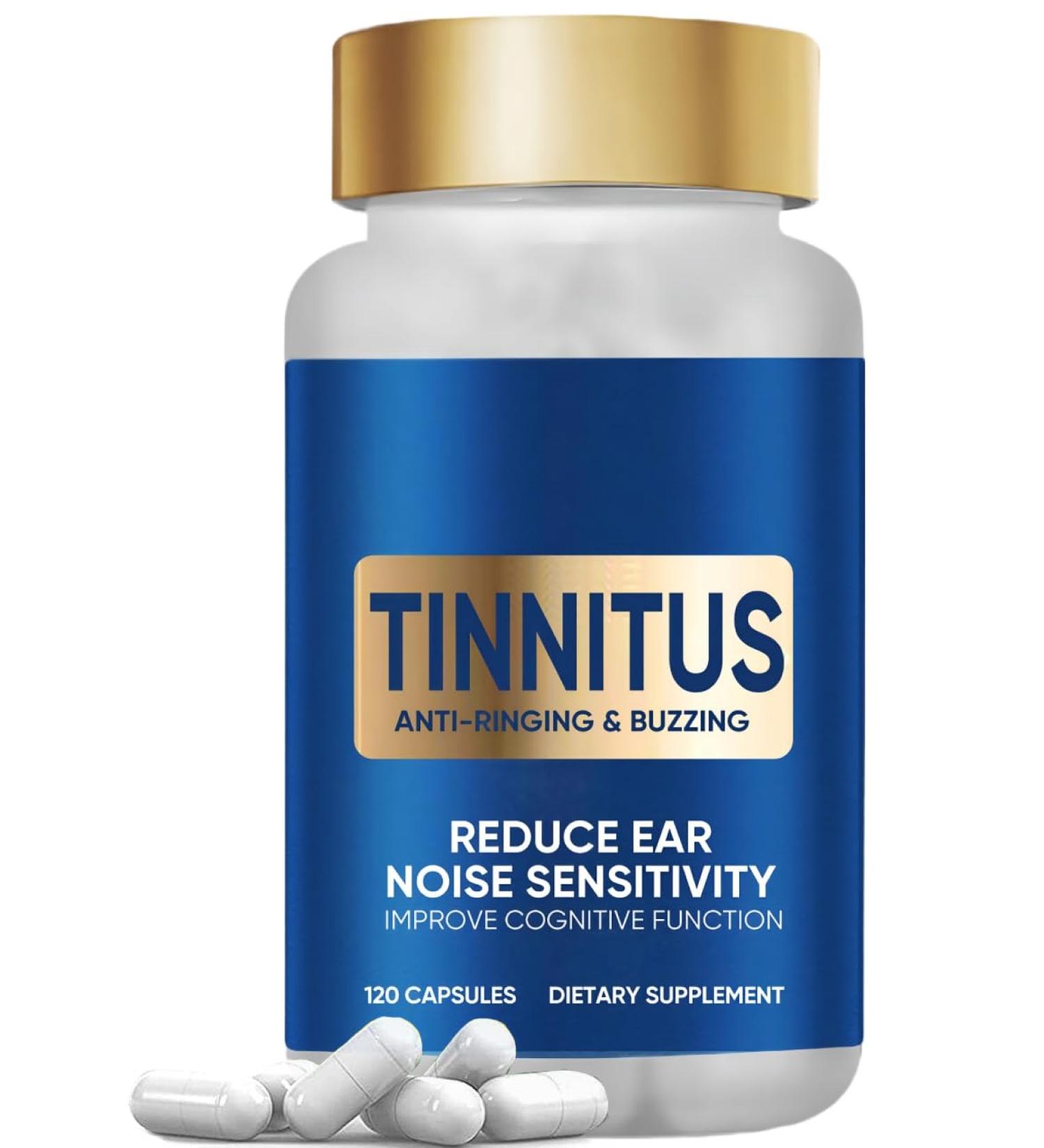 veryherbs Tinnitus Relief for Ringing Ears 120 Capsules with Vitamin C & B Complex Supports Ear Health - Buy Online on GoSupps.com