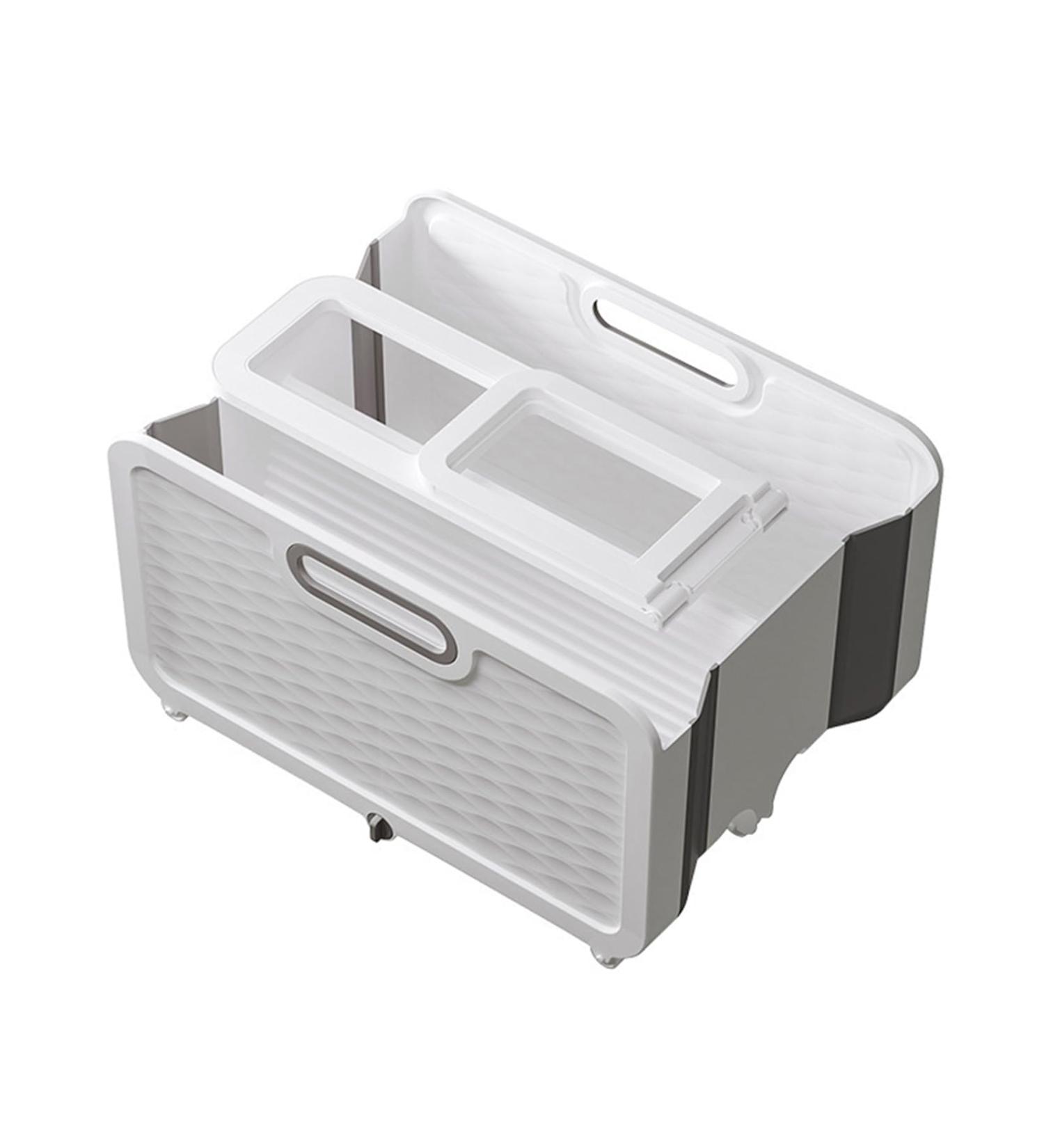 Foldable Bucket with Wheels Portable Bucket Space-saving Floor Cleaning Solution for Home and Office - Buy Online on GoSupps.com