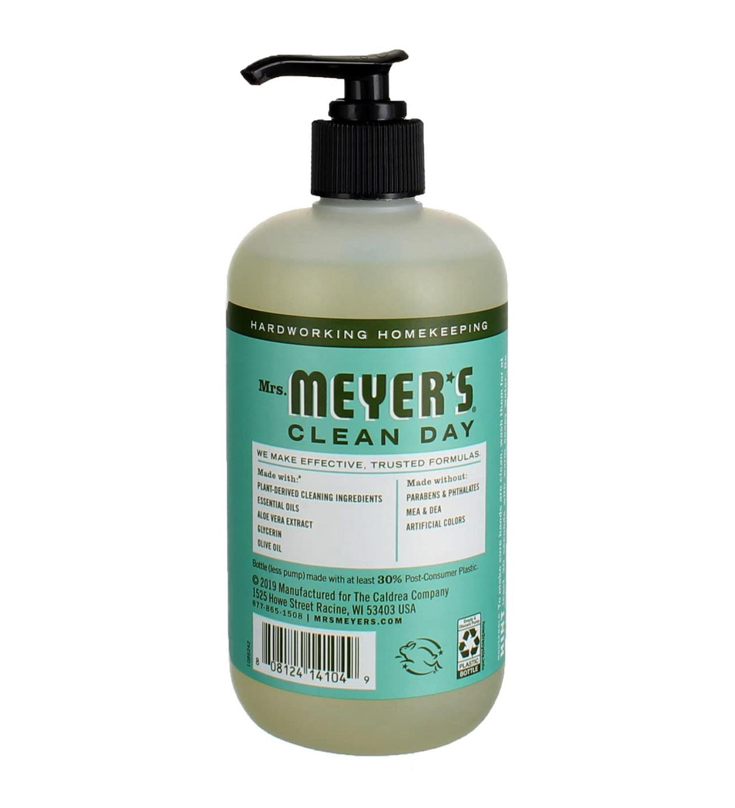 Meyers Basil Liquid Hand Soap - 6x12.5 OZ | Premium Natural Hand Wash | International Shipping Available - Buy Online on GoSupps.com