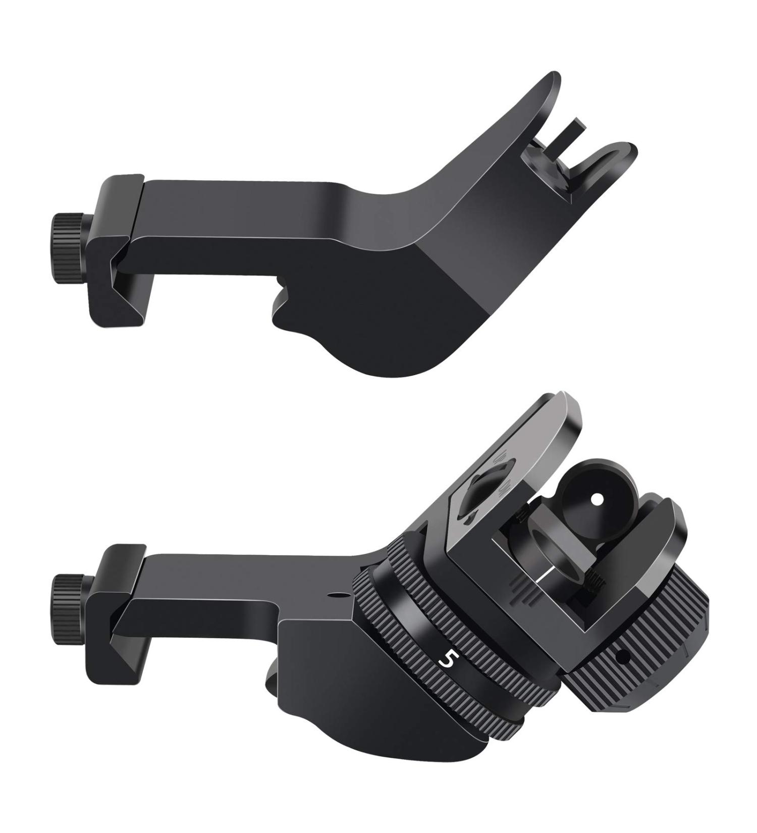 Feyachi 45 Degree Front and Rear Backup Iron Sights - Picatinny Rail Mounted - Buy Online on GoSupps.com