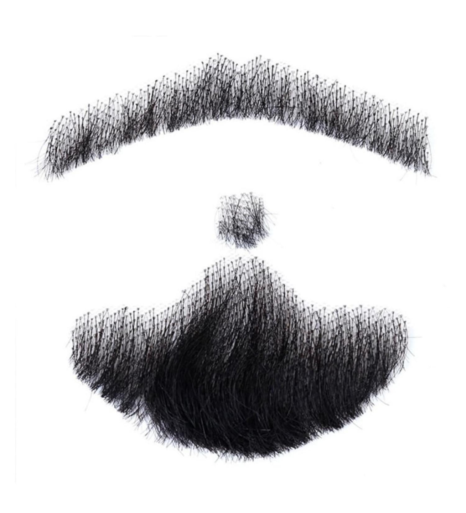 Faux Hommes Barbe de la Barbe r elle Moustache Moustache Barbe la Vie comme la Moustache de Vraie Cheveux Fausse Moustache pour l'homme Vie comme la Moustache de Vraie Cheveux - Buy Online on GoSupps.com