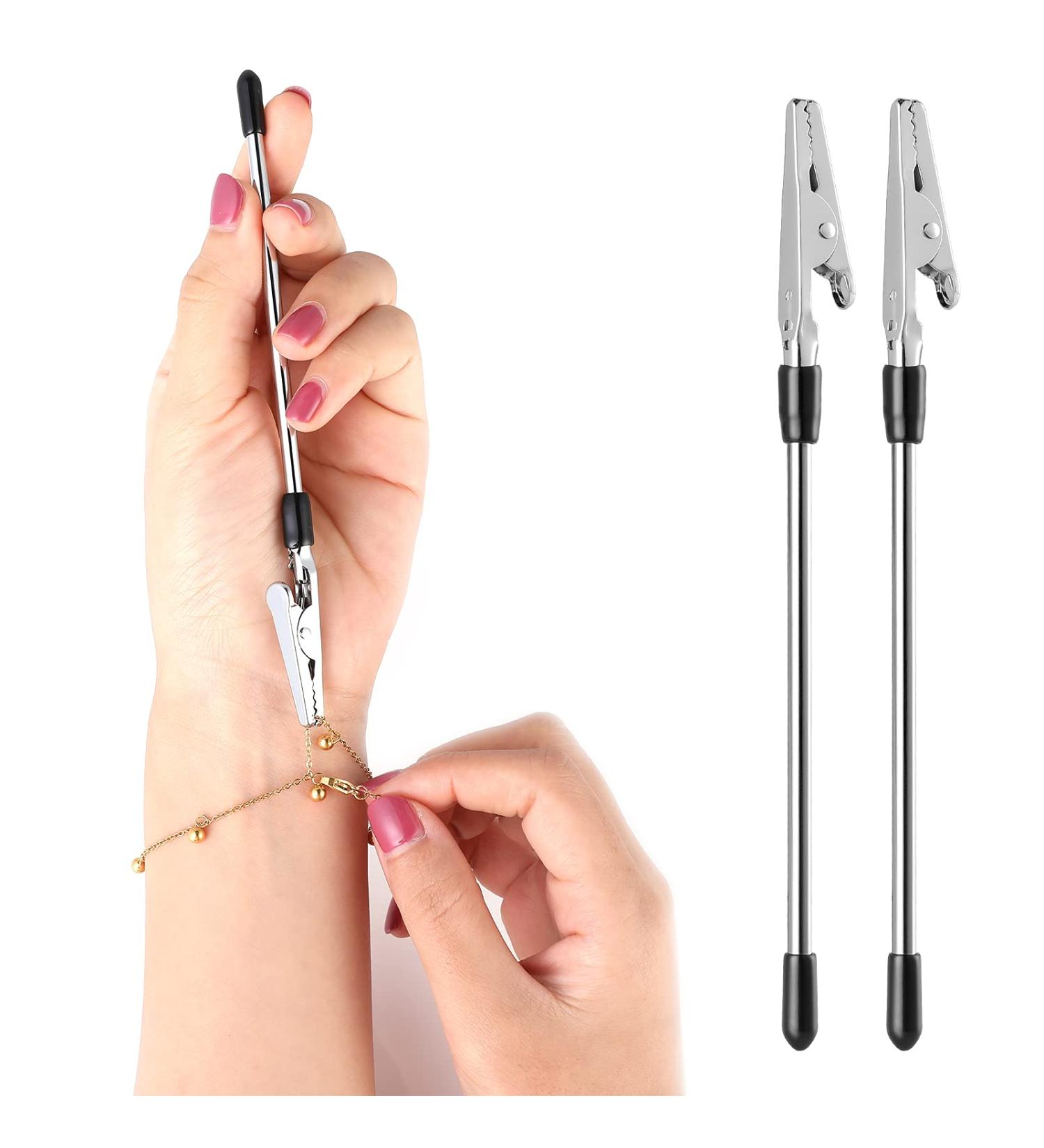 2-Piece Attraction Aid Tool Bracelet Set with Metal Crocodile Clamps - Ideal for Jewelry Production & Women's Accessories - Buy Online on GoSupps.com