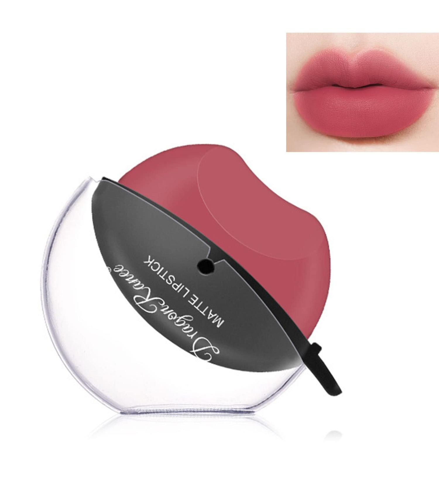 Velvety Lip Gloss Non-Stick Lip Gloss Waterproof Cosmetic Lip Glaze Long Lasting Makeup for Women Girls Matte Lipstick Set - Buy Online on GoSupps.com