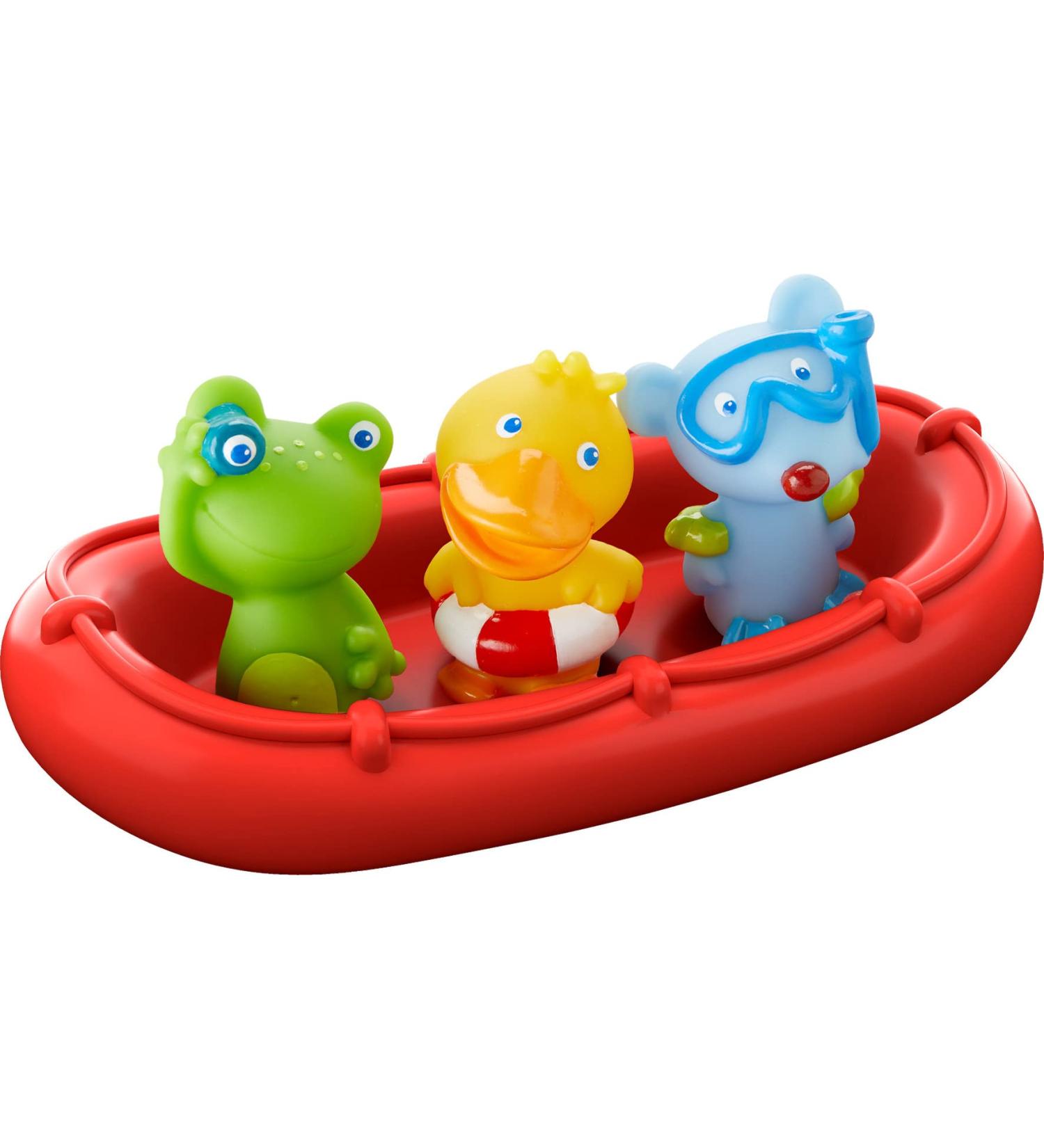 HABA 303866 BADBOOT Animal Sailors Ahoi! - Bathing Toy Set with Boat Frog Duck & Mouse for Kids 12 Months+ - Fun Bath Tub Toys - Buy Online on GoSupps.com
