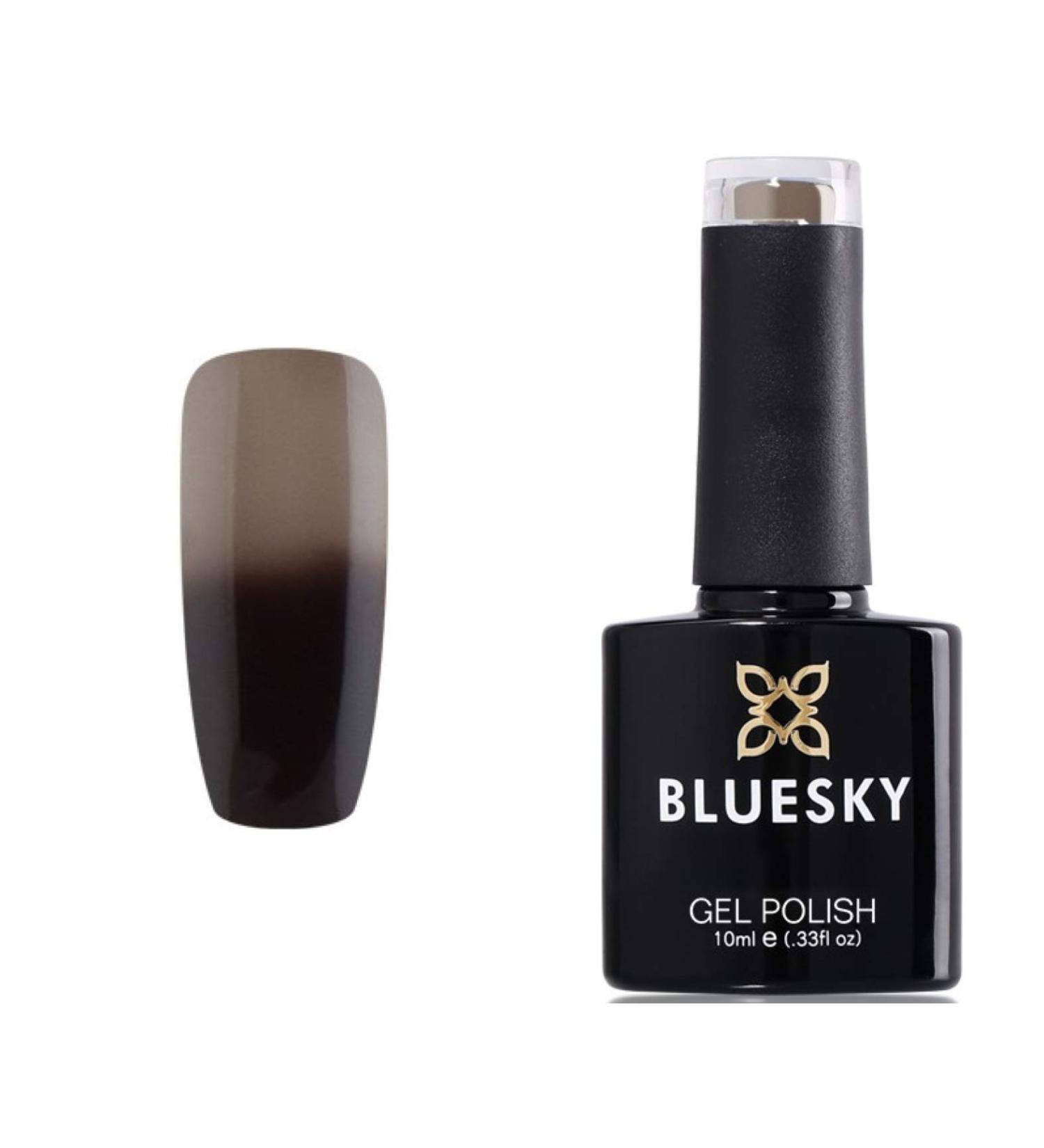 Bluesky BLACK BLACK WITH GLITTER Nail Gel Polish CHOOSE YOUR POPULAR BLACK UV LED Soak Off 10ml (BLACK TO GREY COLOR CHANGE TC20) - Buy Online on GoSupps.com