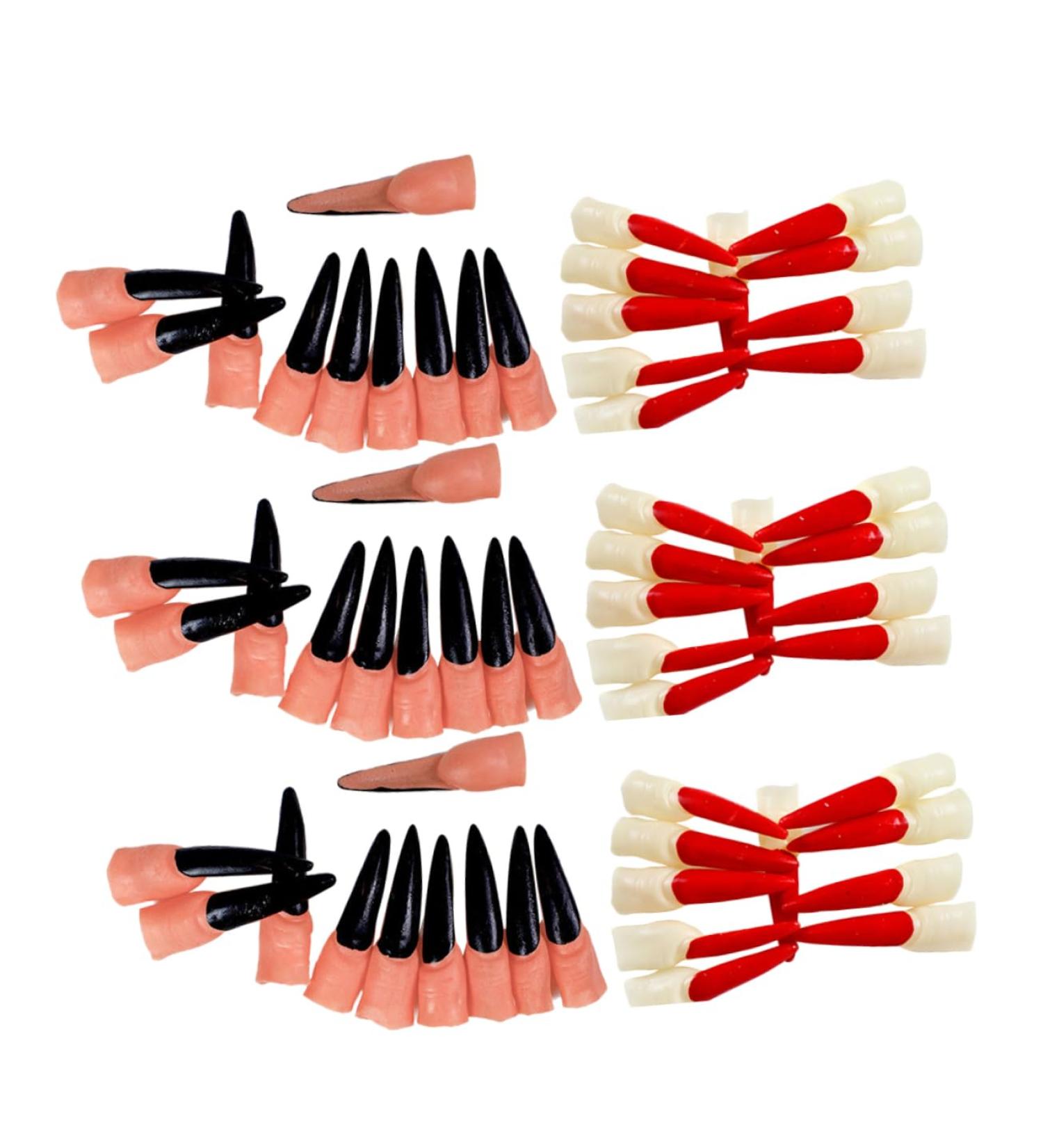 Toyvian Halloween Costumes Witch Nail Art Zombie Finger Nail Fake Witch Nail Claw Witch Finger Fake Witch Nail Finger Finger cots Pearlescent Halloween Costume - Buy Online on GoSupps.com