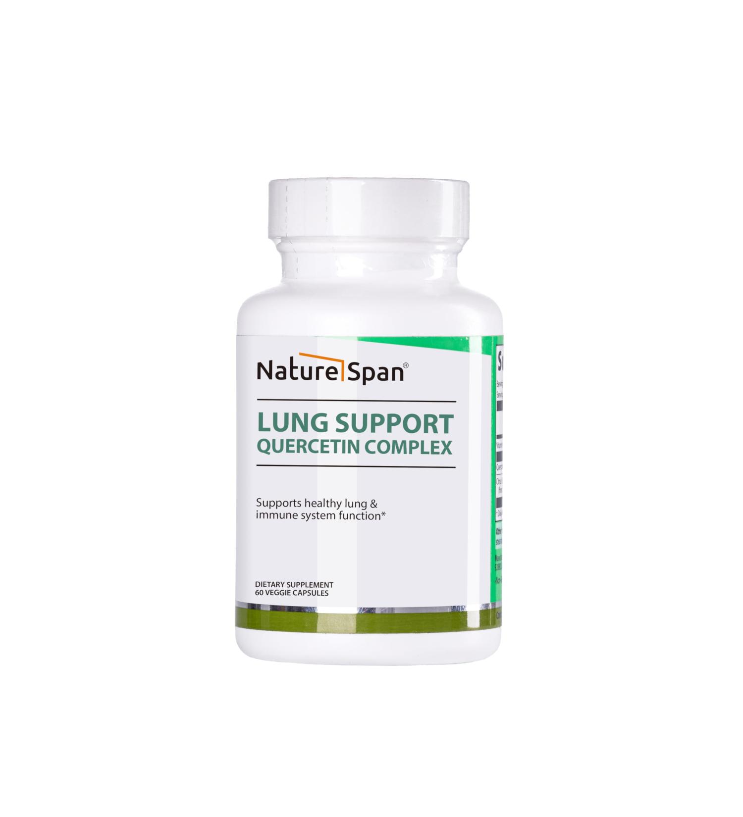 NATURESPAN Quercetin Vitamin C Complex-Promotes Lung Health and Respiratory Circulation 60 Capsules - Buy Online on GoSupps.com