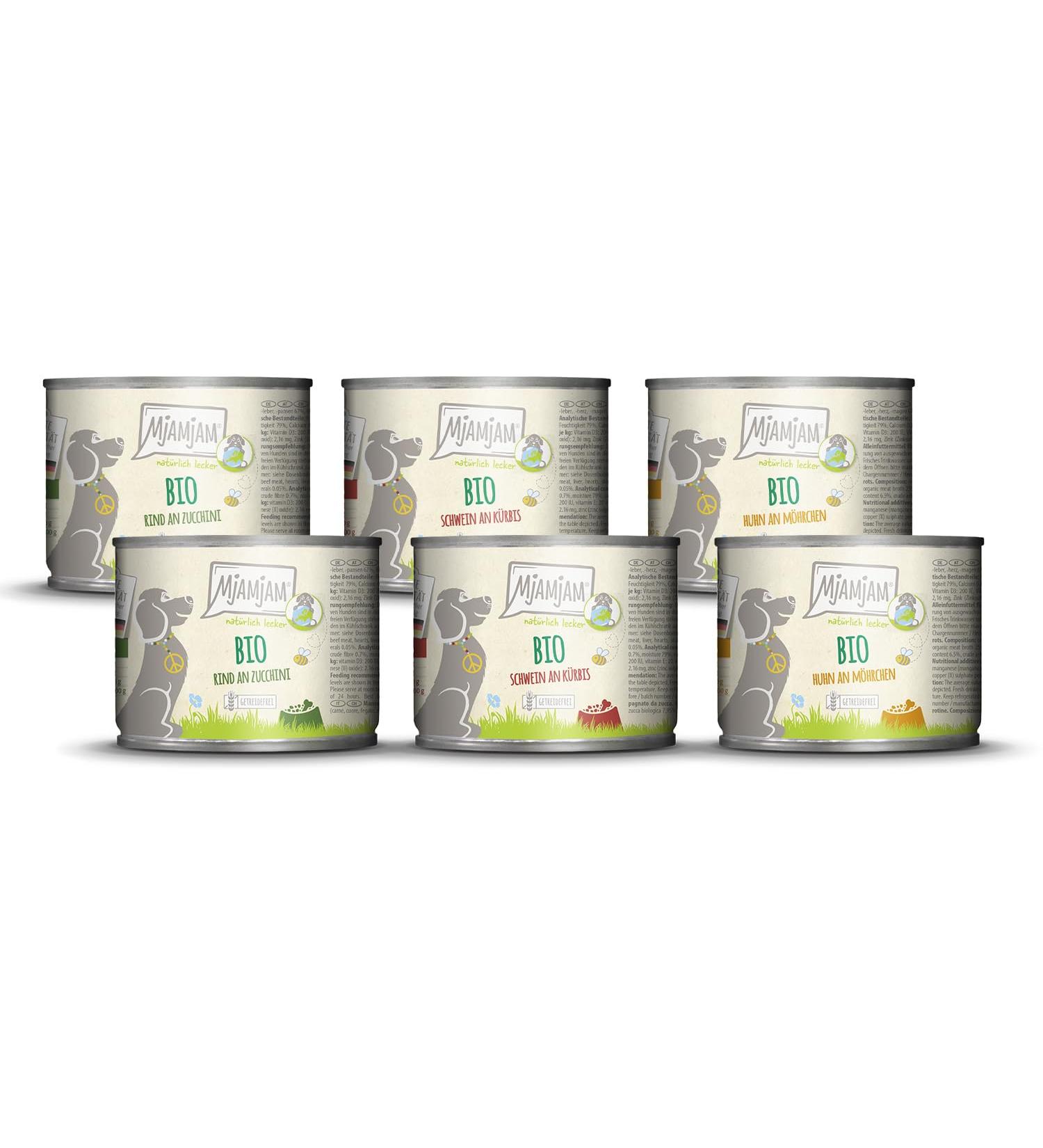 MjAMjAM - Premium Wet Food for Dogs - naturally delicious - La Bio Box Pack of 6 (6 x 200g) grain free