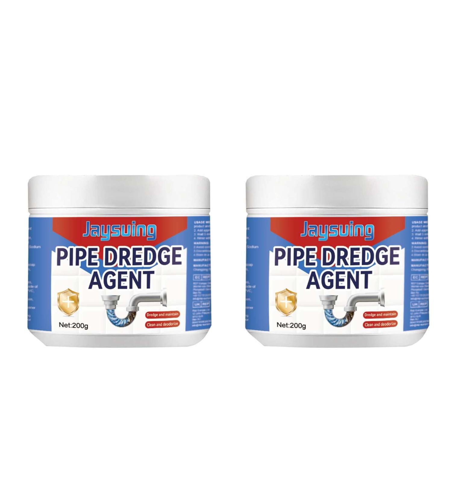 Pipe Dredging Agent Powerful Sink and Drain Cleaner Sewer Dredging Agent Sink Dredging Agent Drain Unblocker Liquid for Kitchen Toilet Pipeline Cleaning Tool (2PC) - Buy Online on GoSupps.com