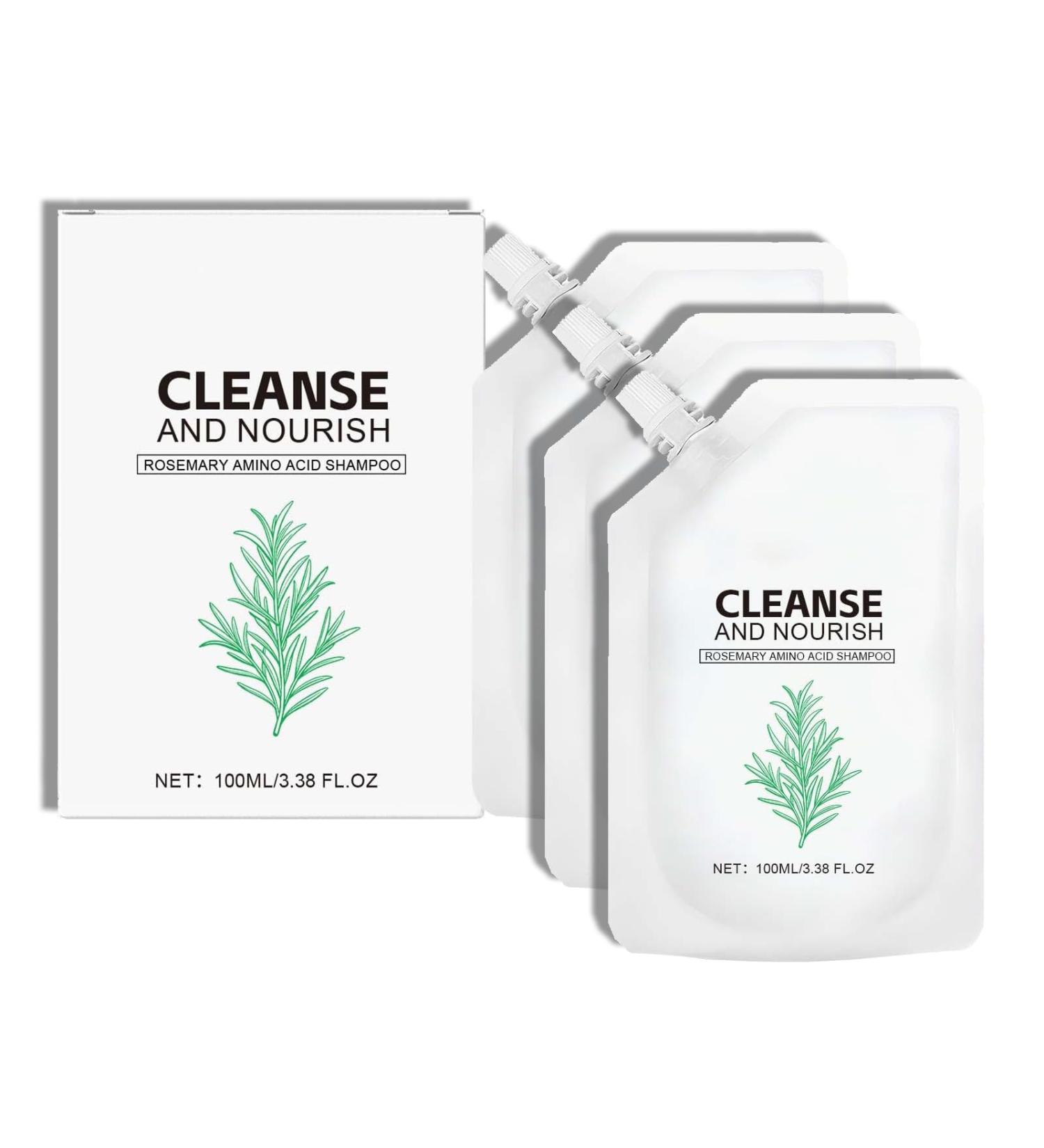  QPJUVC Amino Acid and Rosemary Shampoo for Hair Growth Thickening and Strengthening Shampoo for Thinning Hair Smooth and Shiny Hair (3) - Buy Online on GoSupps.com