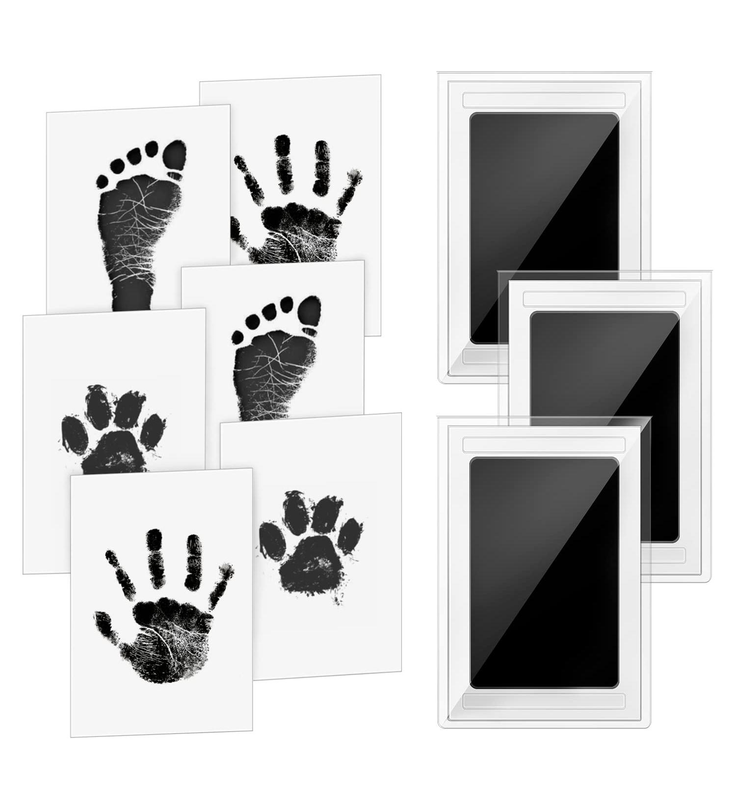 3 PCs Baby Impression Set - Clean Touch Handprint & Footprint Stamp Cushion | Perfect Gift for Baby Shower - Norjews - Buy Online on GoSupps.com