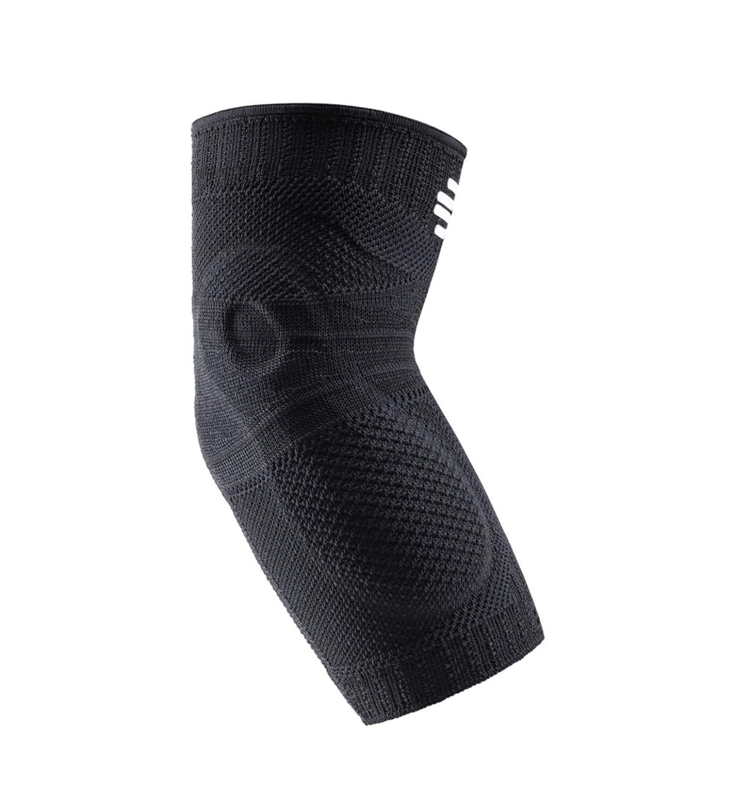 BAUERFEIND Elbow Support for Tennis & Golfer's Elbow - Unisex All-Black Size S | International Shipping Available - Buy Online on GoSupps.com