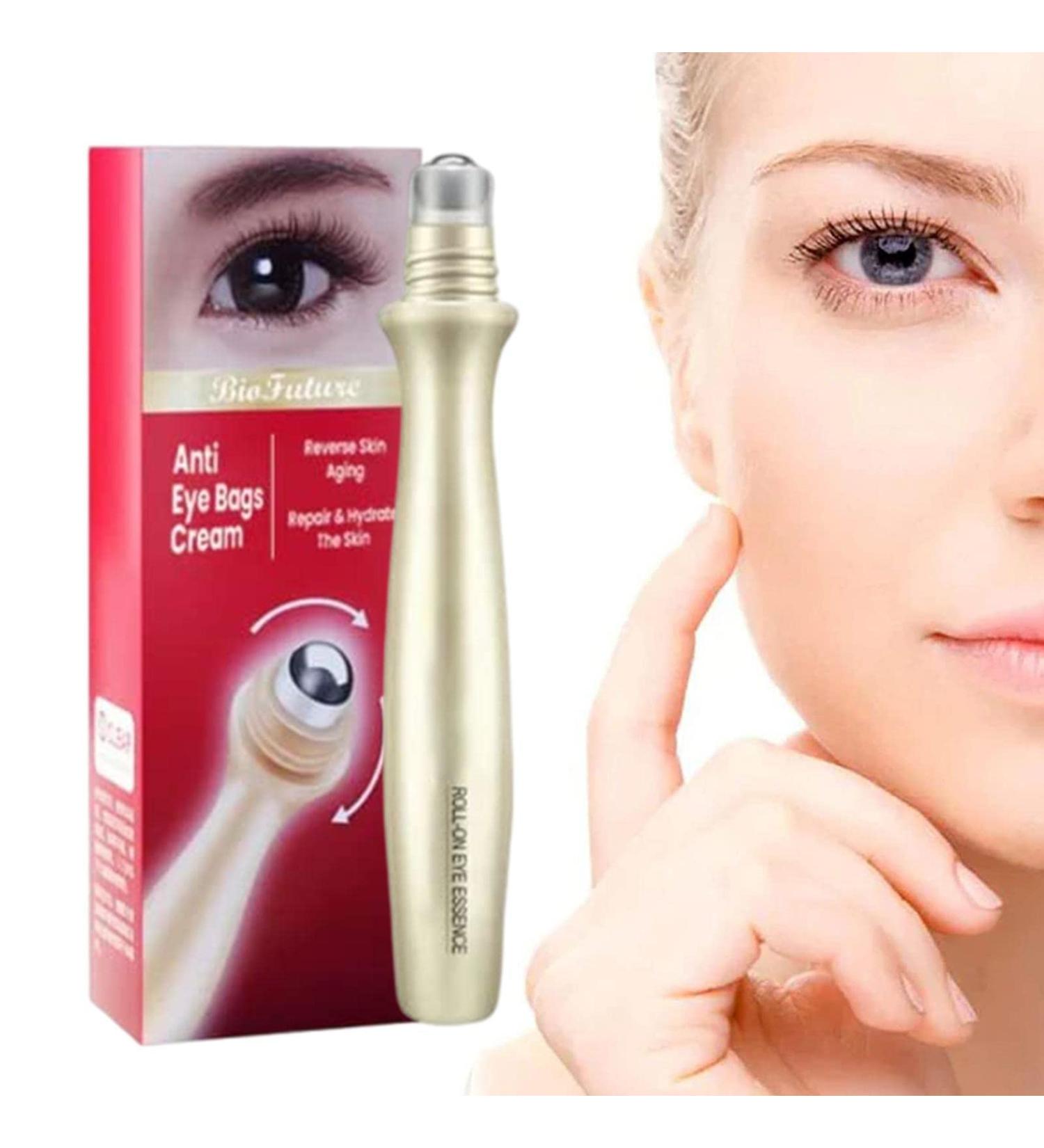 Anti-Eye Bag Cream - 15g | Reduces Tear Bags & Dark Circles | Hyaluronic Acid Eye Roller for Puffiness Relief - Buy Online on GoSupps.com
