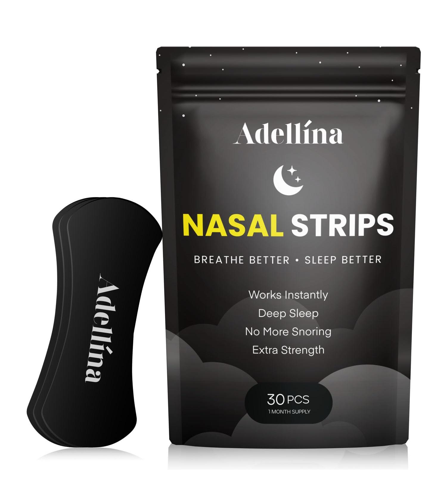 Extra Strength Nasal Strips for Snoring - 30 Ct | Instant Relief from Nasal Congestion & Better Sleep for Men & Women - Buy Online on GoSupps.com