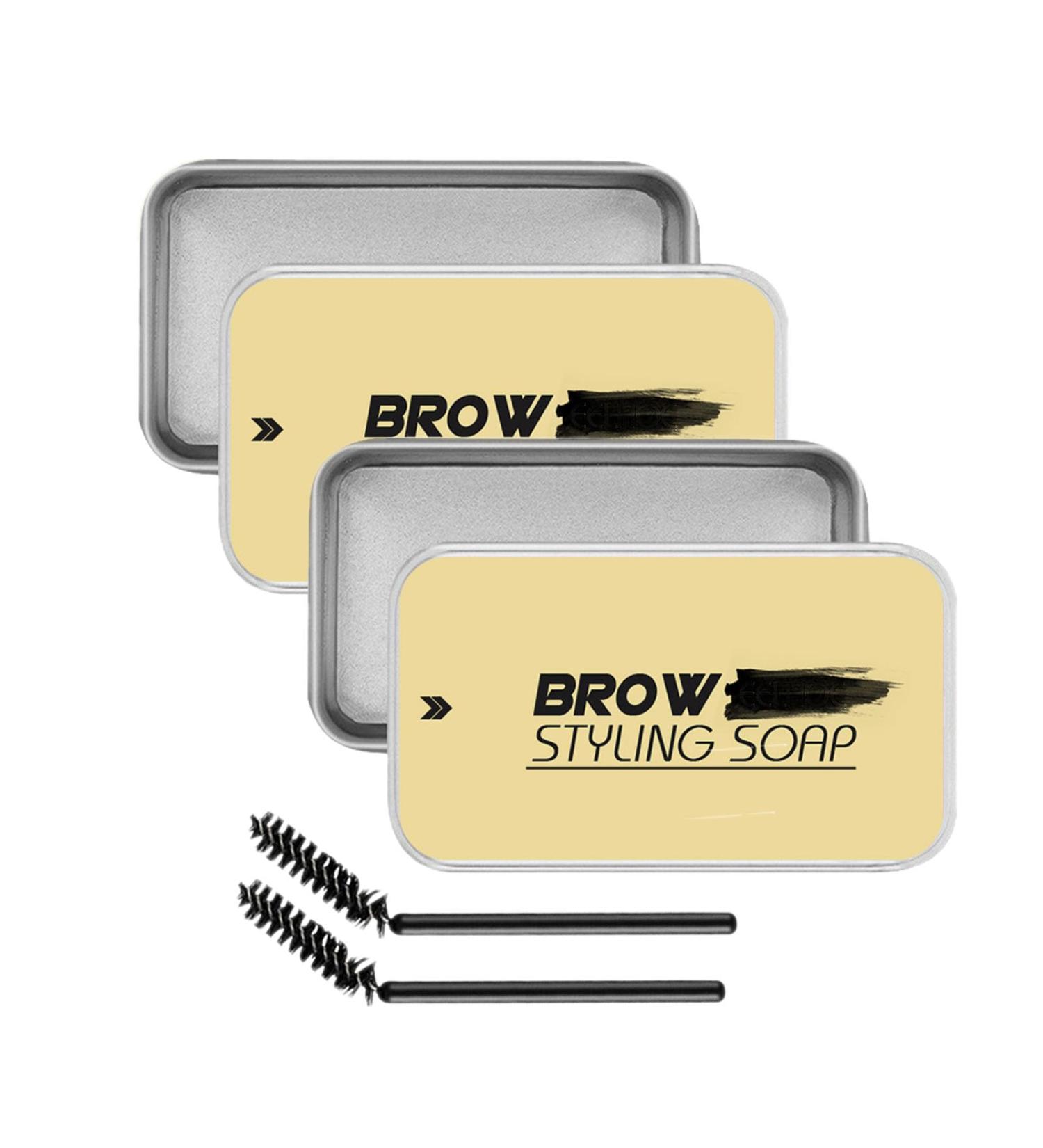 2 Pack Eyebrow Soap Eyebrow Wax Brow Soap Long Lasting Eyebrow Gel Clear Waterproof Brows Styling Soap Kit Natural Eyebrow Makeup for Women 16 g (Pack of 2) - Buy Online on GoSupps.com
