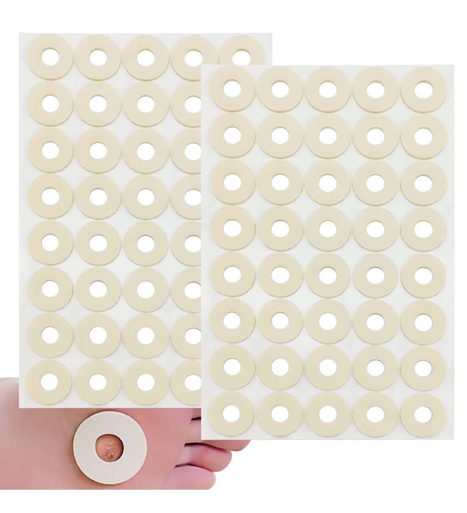 Tikfoam Corn Cushions 80Pcs | Soft Sweatproof Callus Protectors for Feet - 1/8 Thick - Buy Online on GoSupps.com