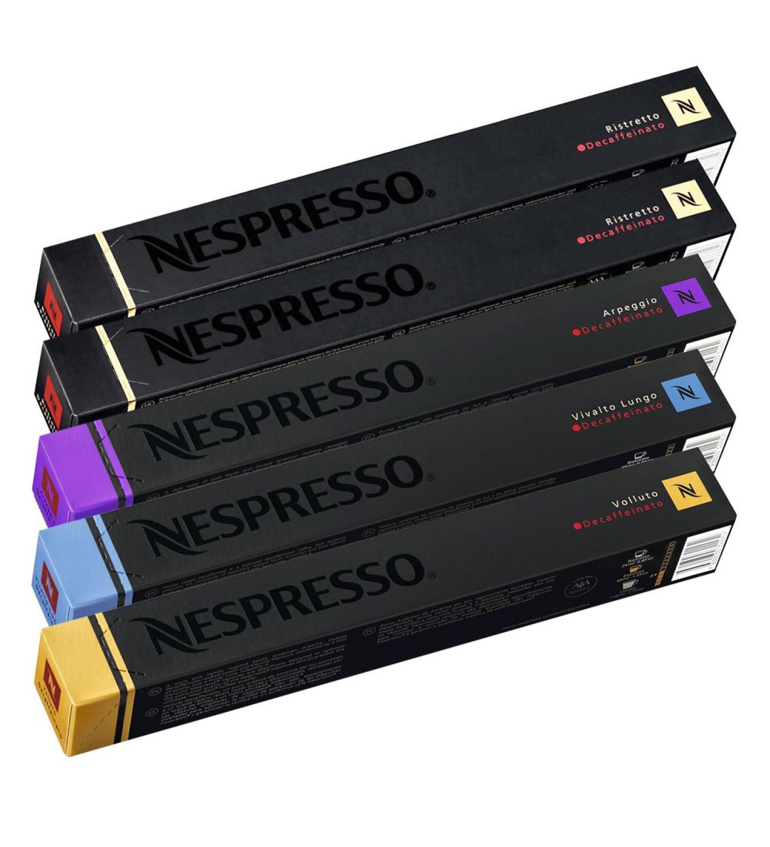 Nespresso Originalline capsules: Decaffeinated mixed variety